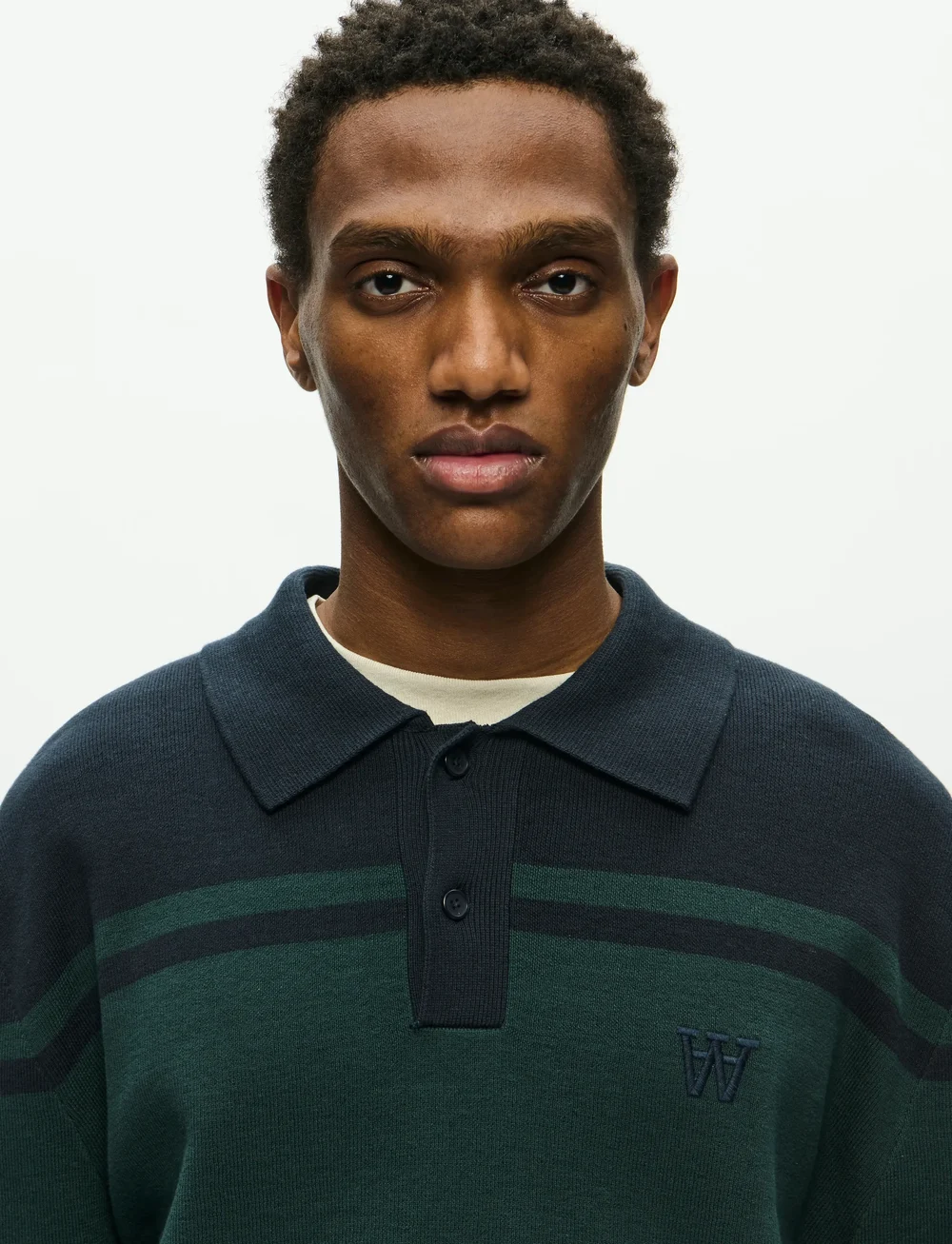WOOD WOOD - WWCurt polo 25212 - stickade pikéer - salute - 4