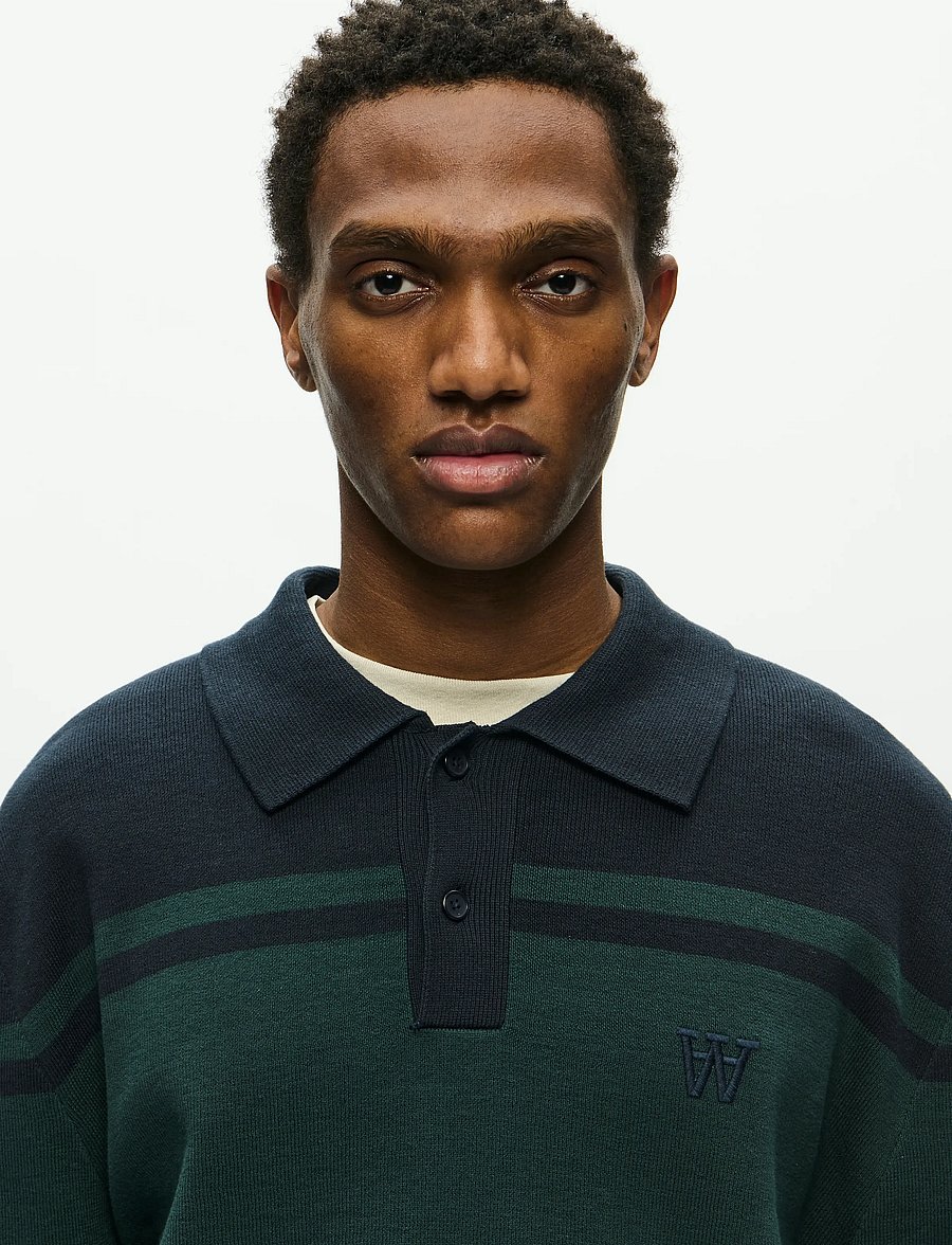 WOOD WOOD - WWCurt polo 25212 - long-sleeved knitted polos - salute - 4