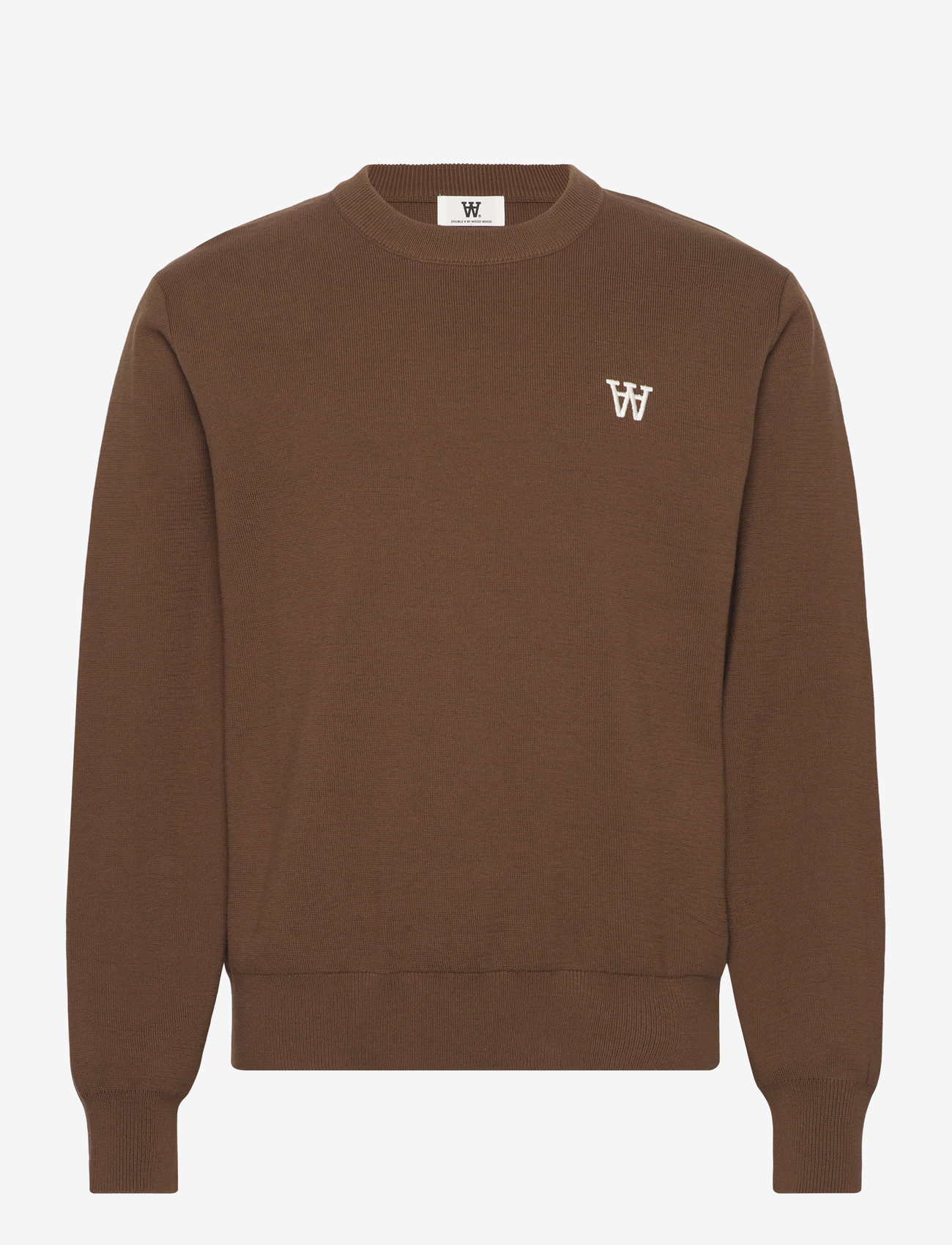 WOOD WOOD - WWCurt crew neck 25212 - round necks - desert palm - 1