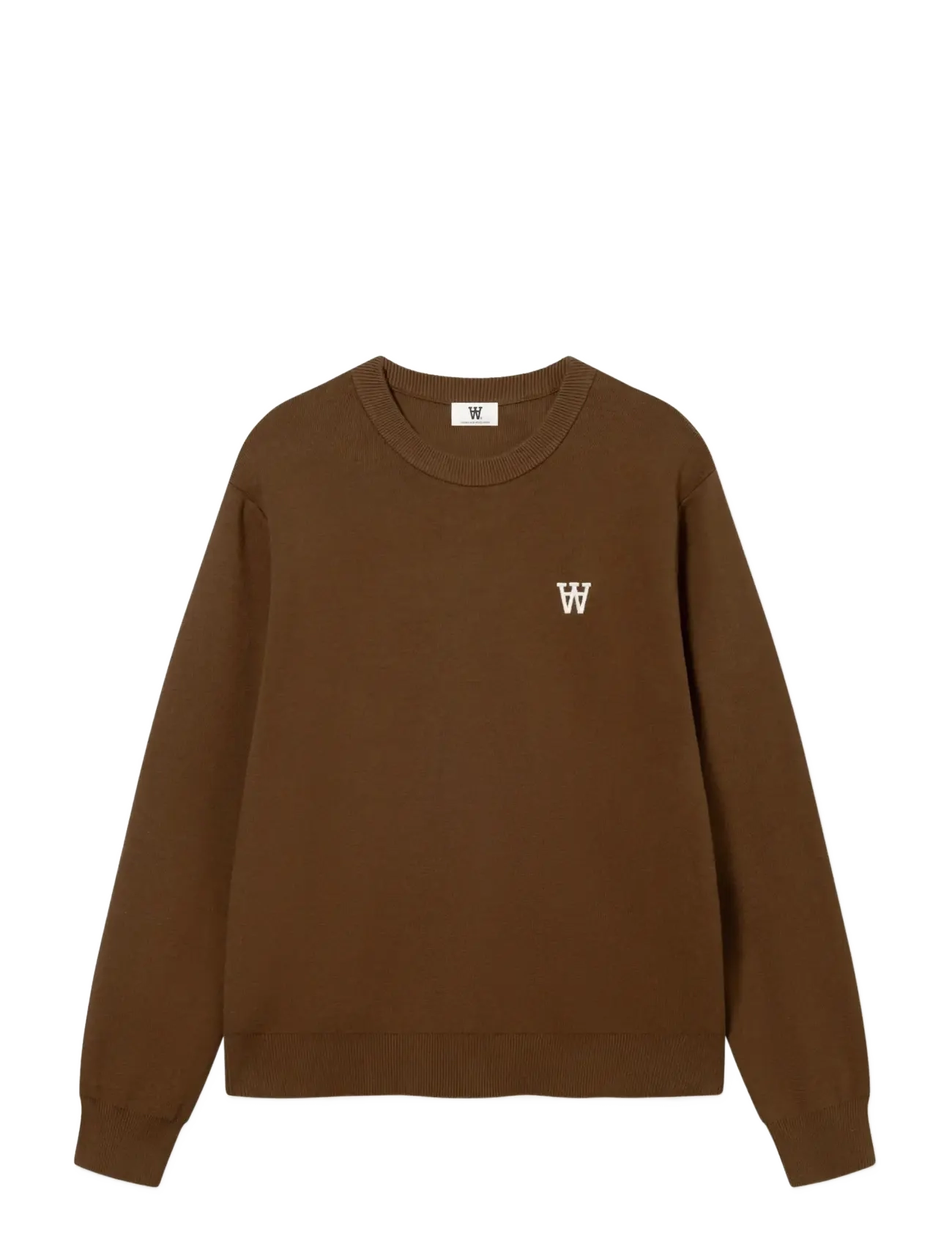 WOOD WOOD WWCurt crew neck 25212 - Knitwear - DESERT PALM / brown