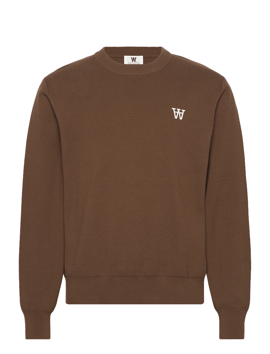 WOOD WOOD - WWCurt crew neck 25212 - round necks - desert palm - 1