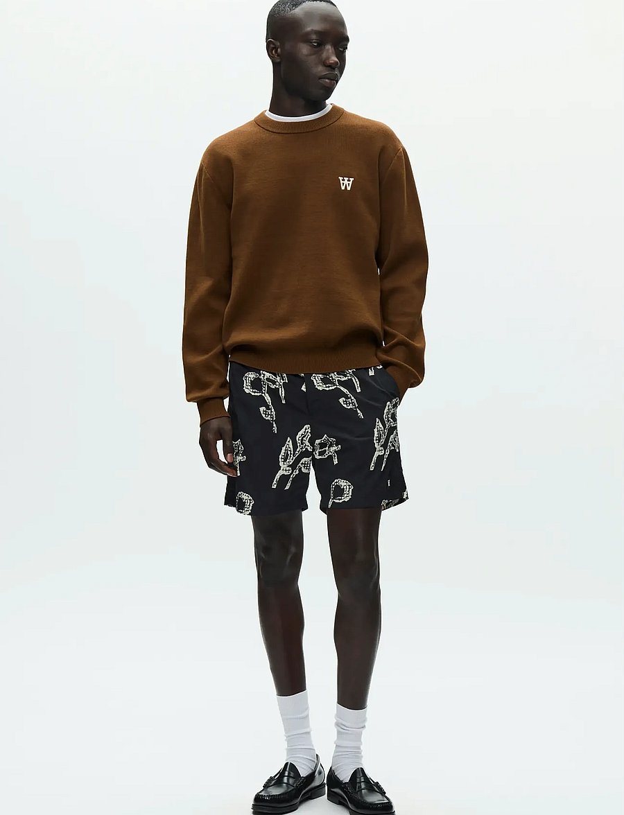 WOOD WOOD - WWCurt crew neck 25212 - round necks - desert palm - 3