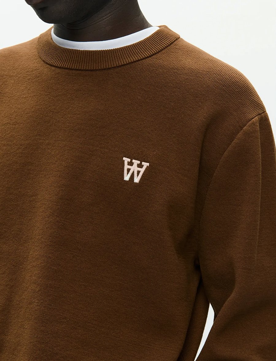 WOOD WOOD - WWCurt crew neck 25212 - round necks - desert palm - 5