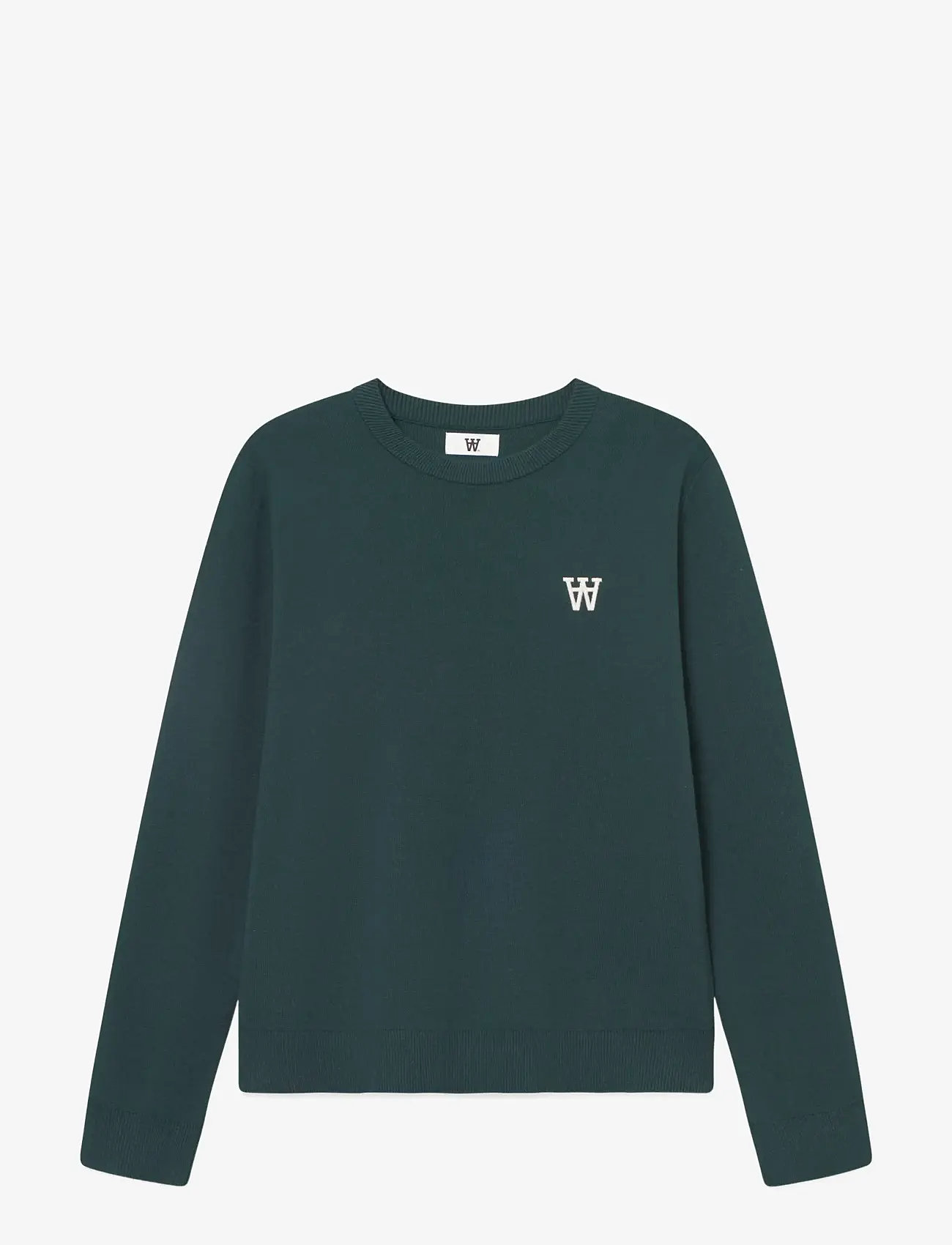WOOD WOOD - WWCurt crew neck 25212 - round necks - green gables - 1