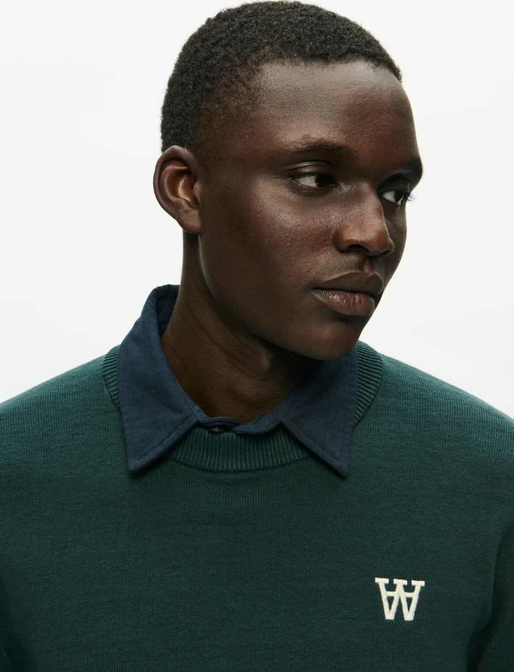 WOOD WOOD - WWCurt crew neck 25212 - rund hals - green gables - 0