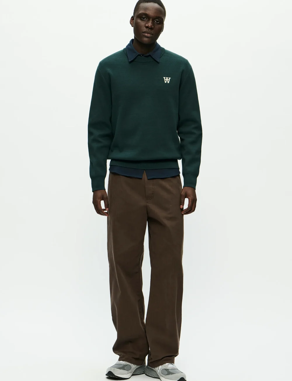 WOOD WOOD - WWCurt crew neck 25212 - rund hals - green gables - 2