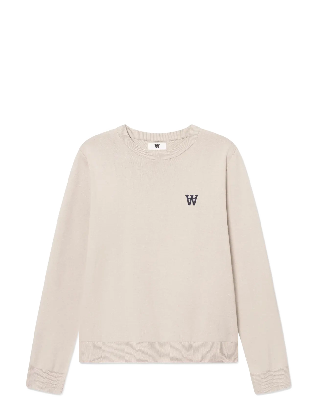 WOOD WOOD WWCurt crew neck 25212 - Tøj - MOONSTRUCK / cream