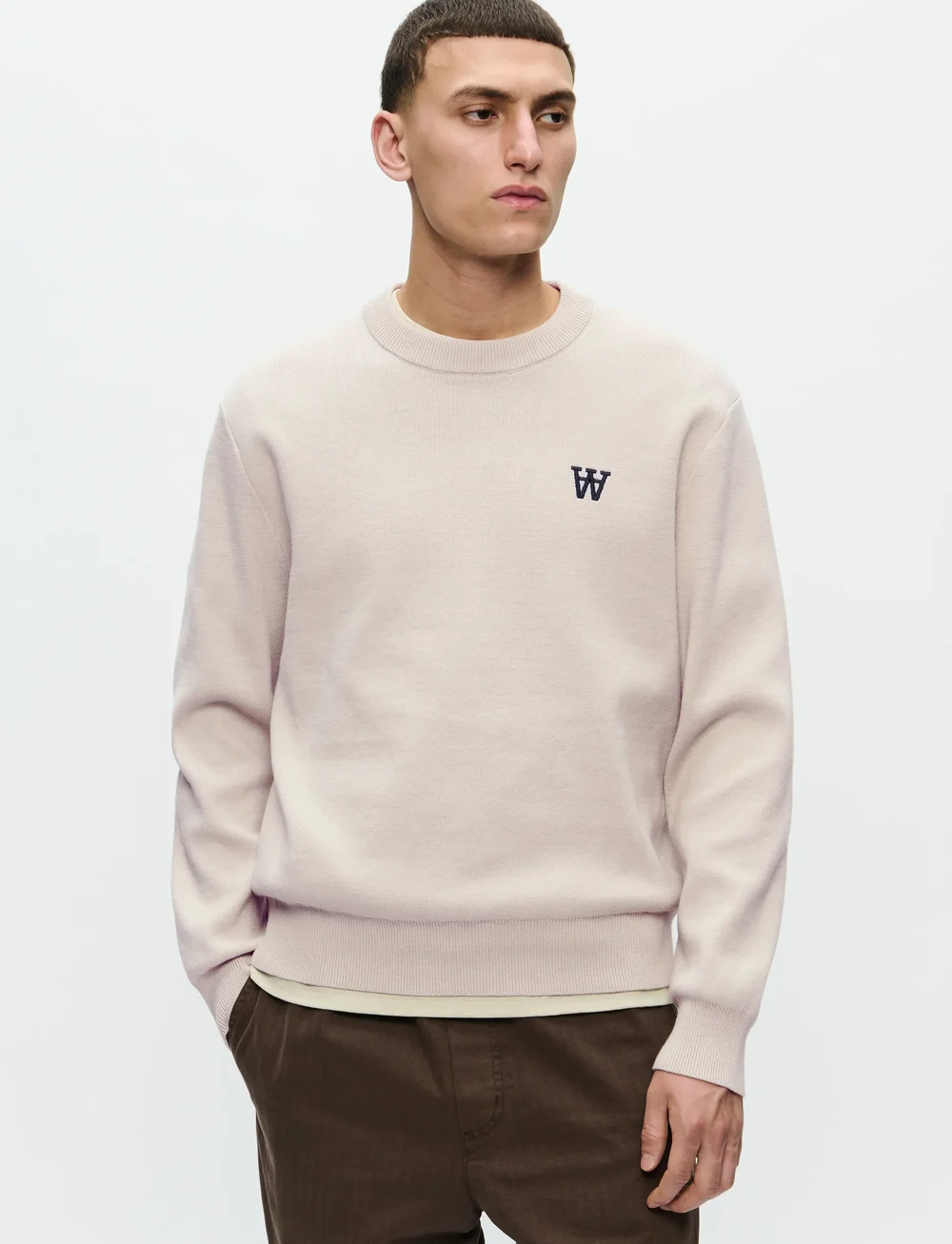 WOOD WOOD - WWCurt crew neck 25212 - rundhalsad - moonstruck - 0