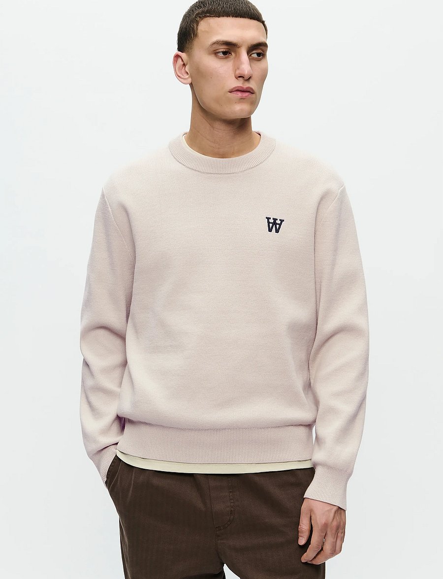 WOOD WOOD - WWCurt crew neck 25212 - round necks - moonstruck - 0