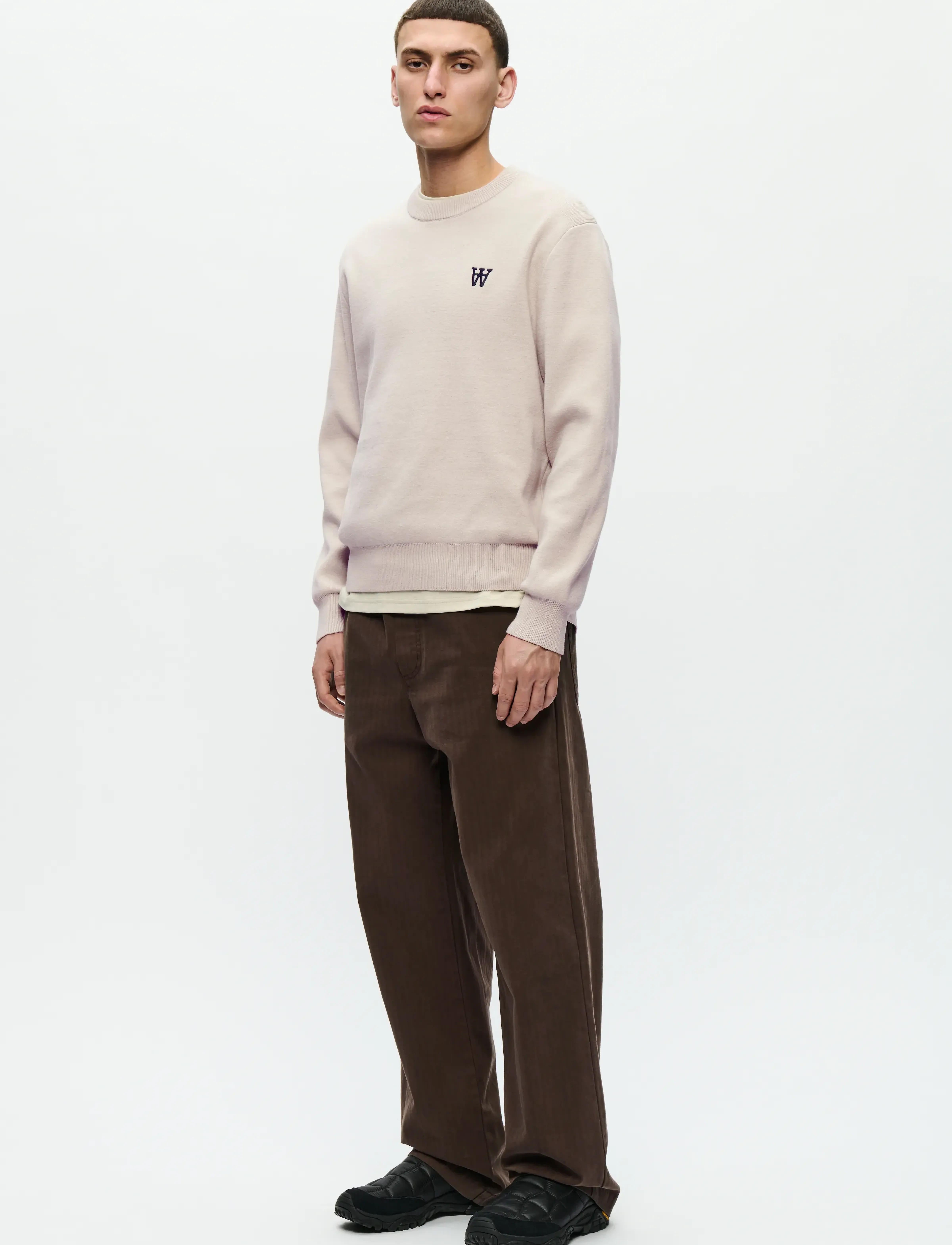 WOOD WOOD - WWCurt crew neck 25212 - rund hals - moonstruck - 2