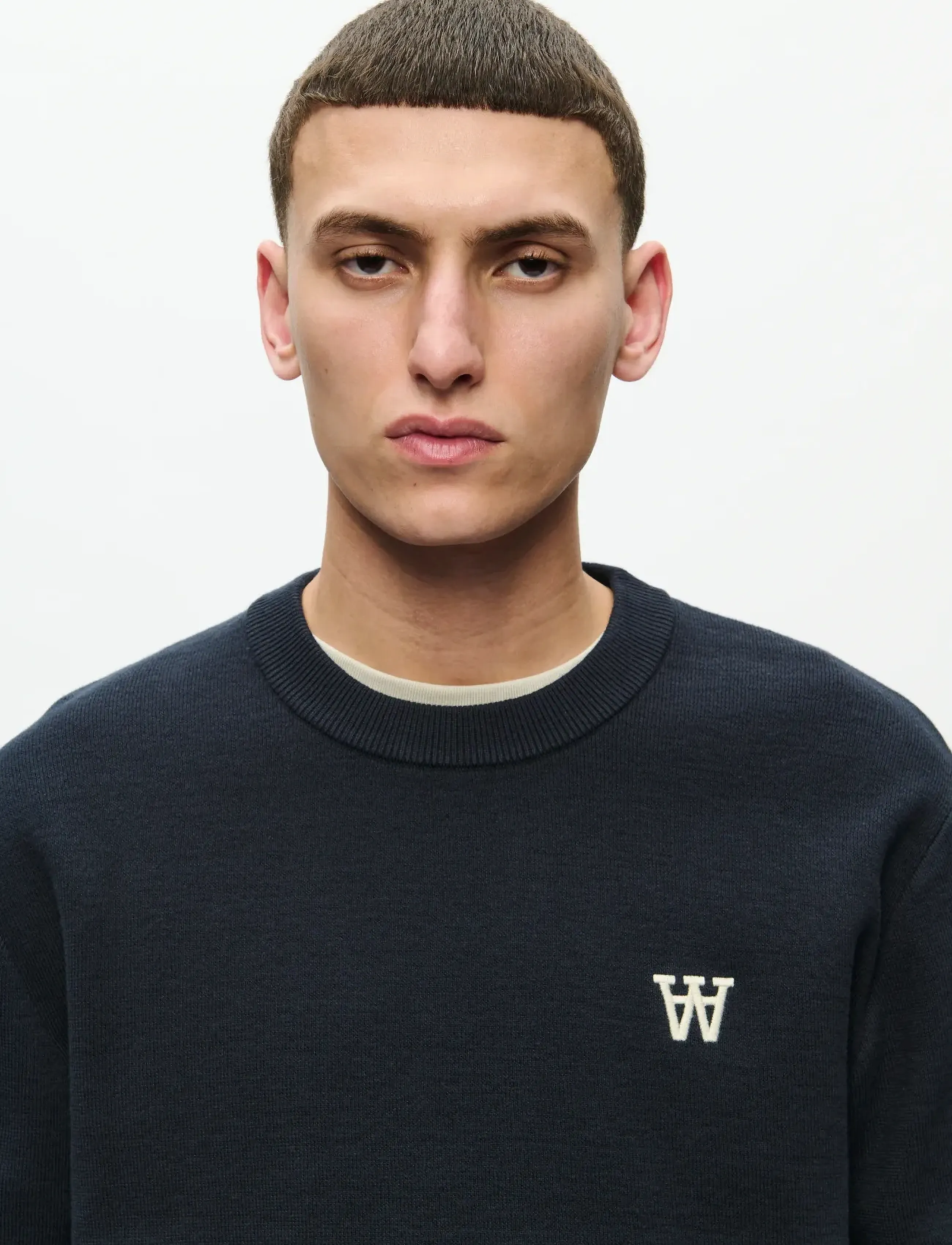 WOOD WOOD - WWCurt crew neck 25212 - rund hals - salute - 2