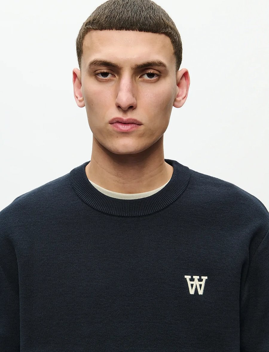 WOOD WOOD - WWCurt crew neck 25212 - round necks - salute - 2