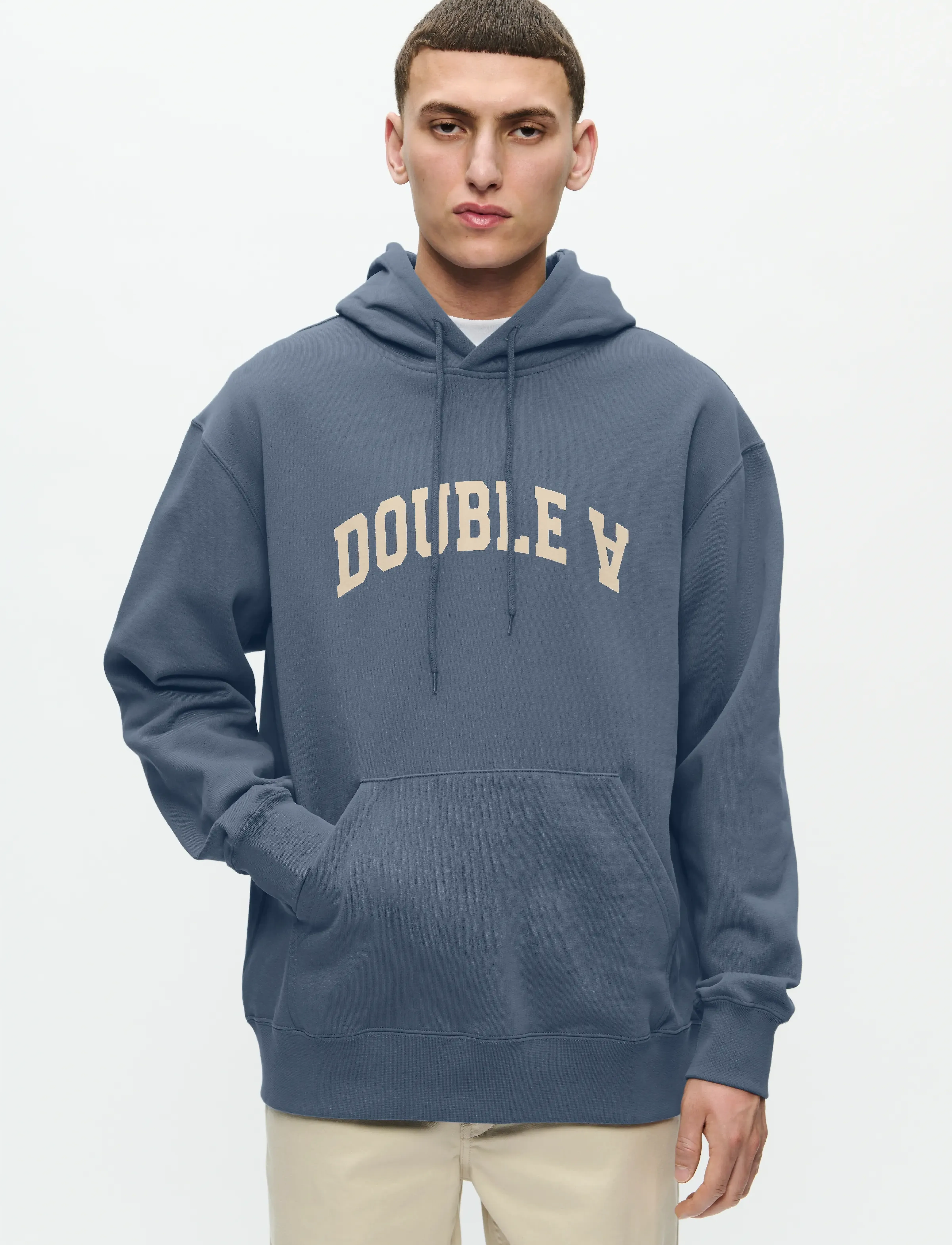 WOOD Wwjames Hoodie Aaarc 25219, L, Sweatshirts & Hoodies, Blau - Männerswear