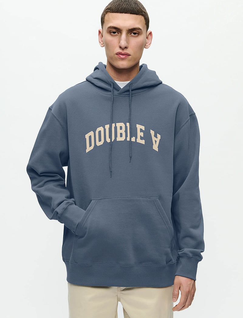 WOOD WOOD - WWJames hoodie AAarc 25219 - hættetrøjer - bluefin - 0