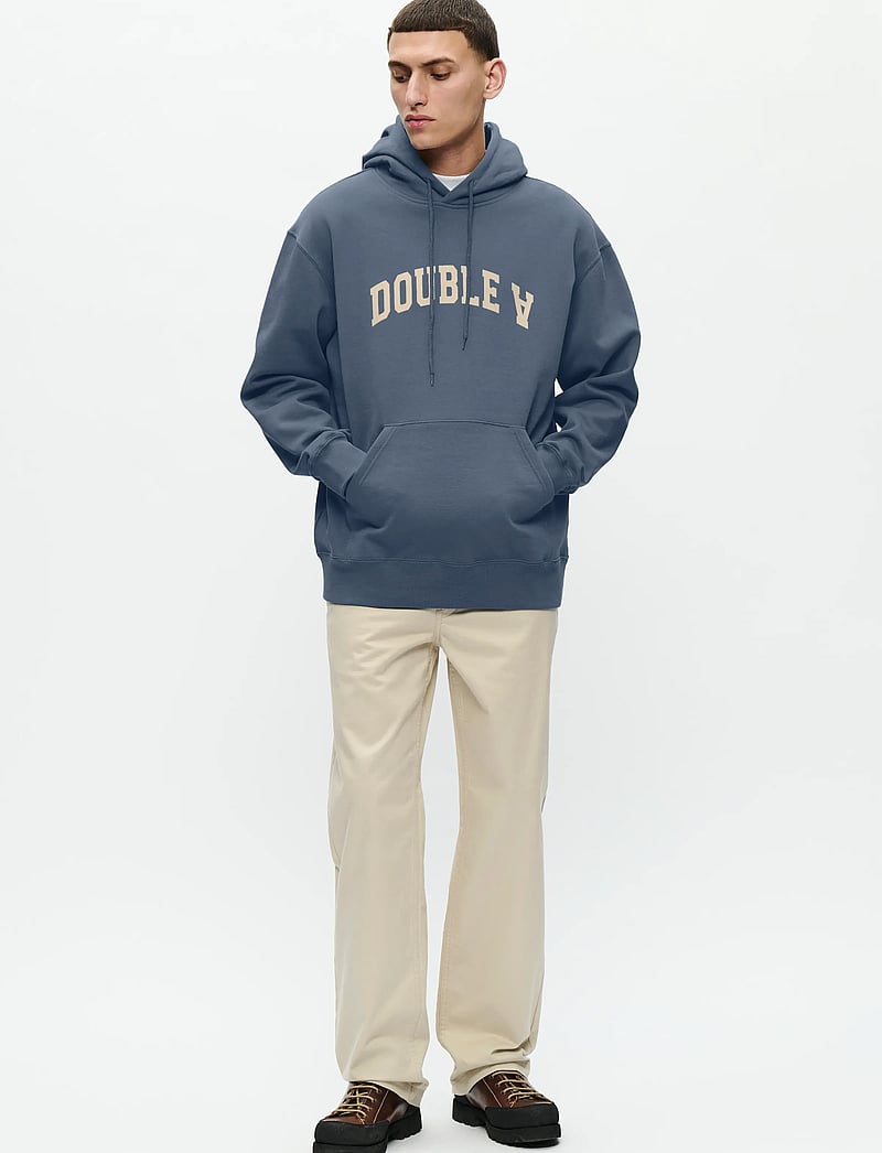 WOOD WOOD - WWJames hoodie AAarc 25219 - hættetrøjer - bluefin - 2