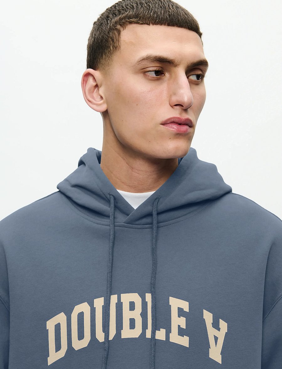 WOOD WOOD - WWJames hoodie AAarc 25219 - kapuzenpullover - bluefin - 4