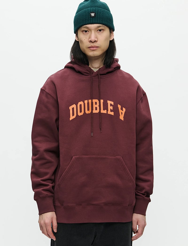 WOOD WOOD - WWJames hoodie AAarc 25219 - hættetrøjer - decadent chocolate - 0