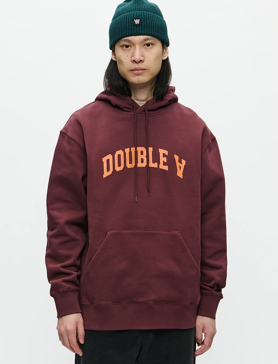 WOOD WOOD - WWJames hoodie AAarc 25219 - hoodies - decadent chocolate - 0