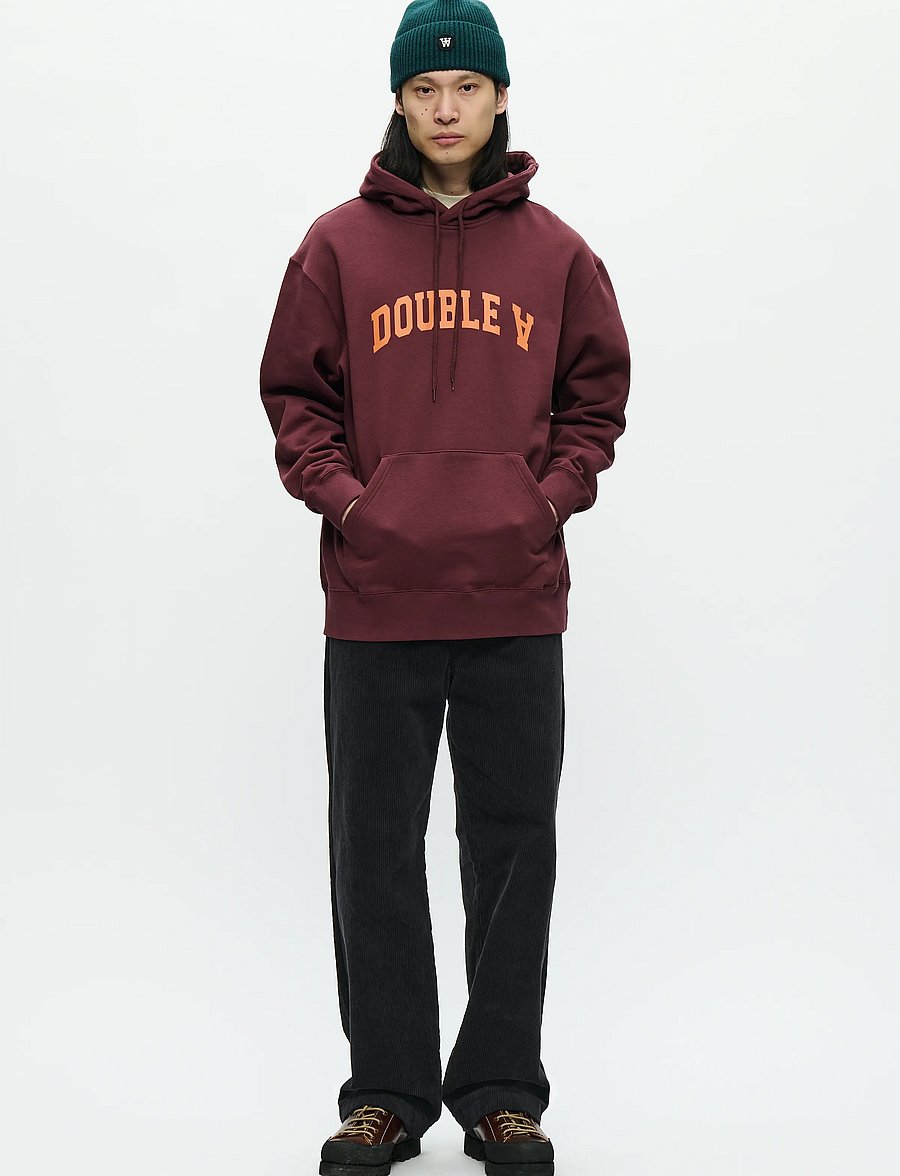 WOOD WOOD - WWJames hoodie AAarc 25219 - hoodies - decadent chocolate - 2