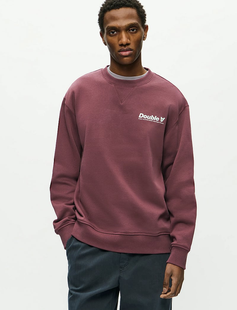 WOOD WOOD - WWJames crew neck AAneue 25219 - shoppa efter stil - decadent chocolate - 0