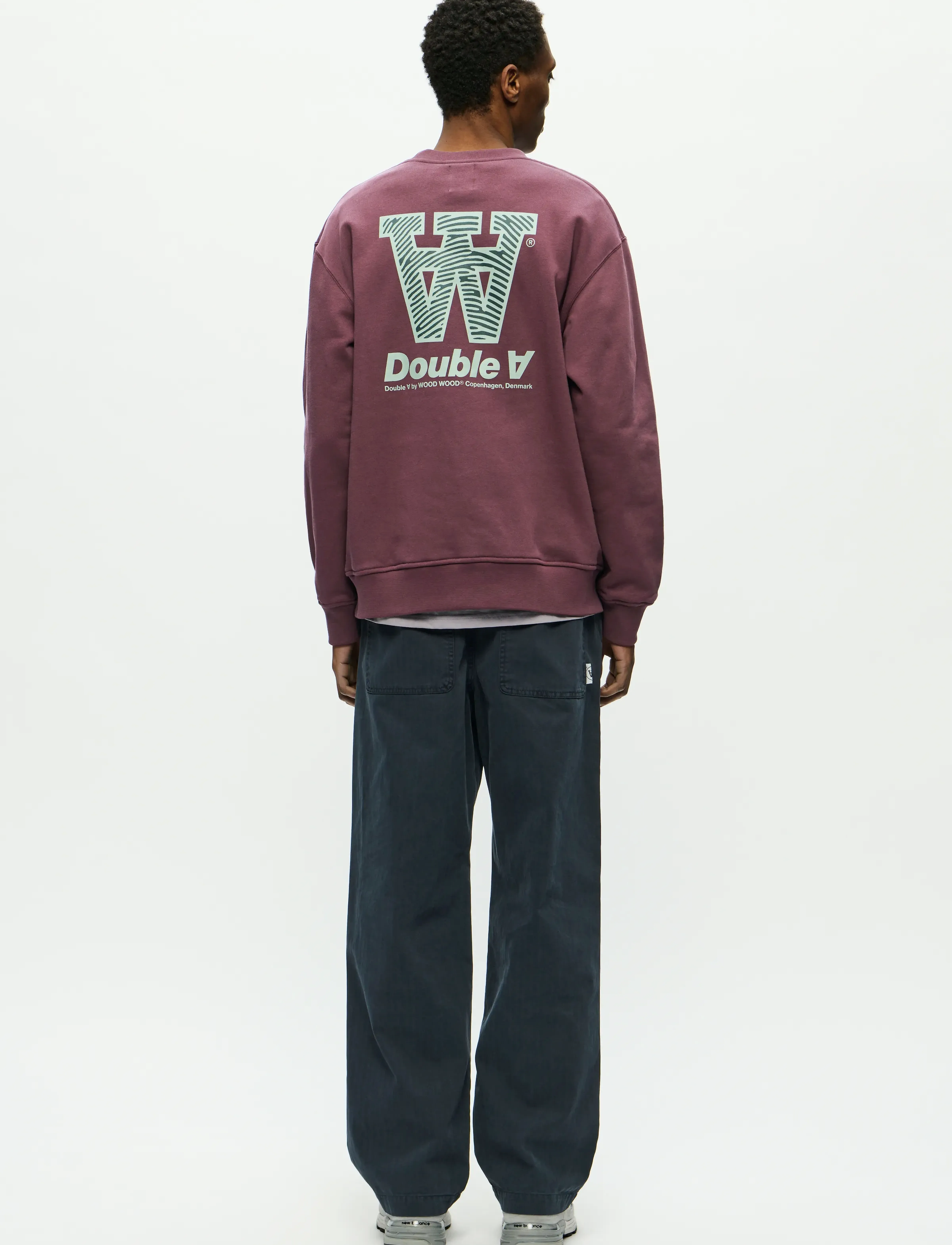 WOOD WOOD - WWJames crew neck AAneue 25219 - shop efter stil - decadent chocolate - 3