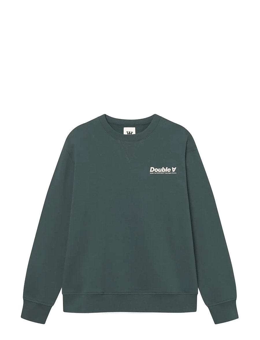WOOD WOOD - WWJames crew neck AAneue 25219 - dressipluusid - green gables - 1