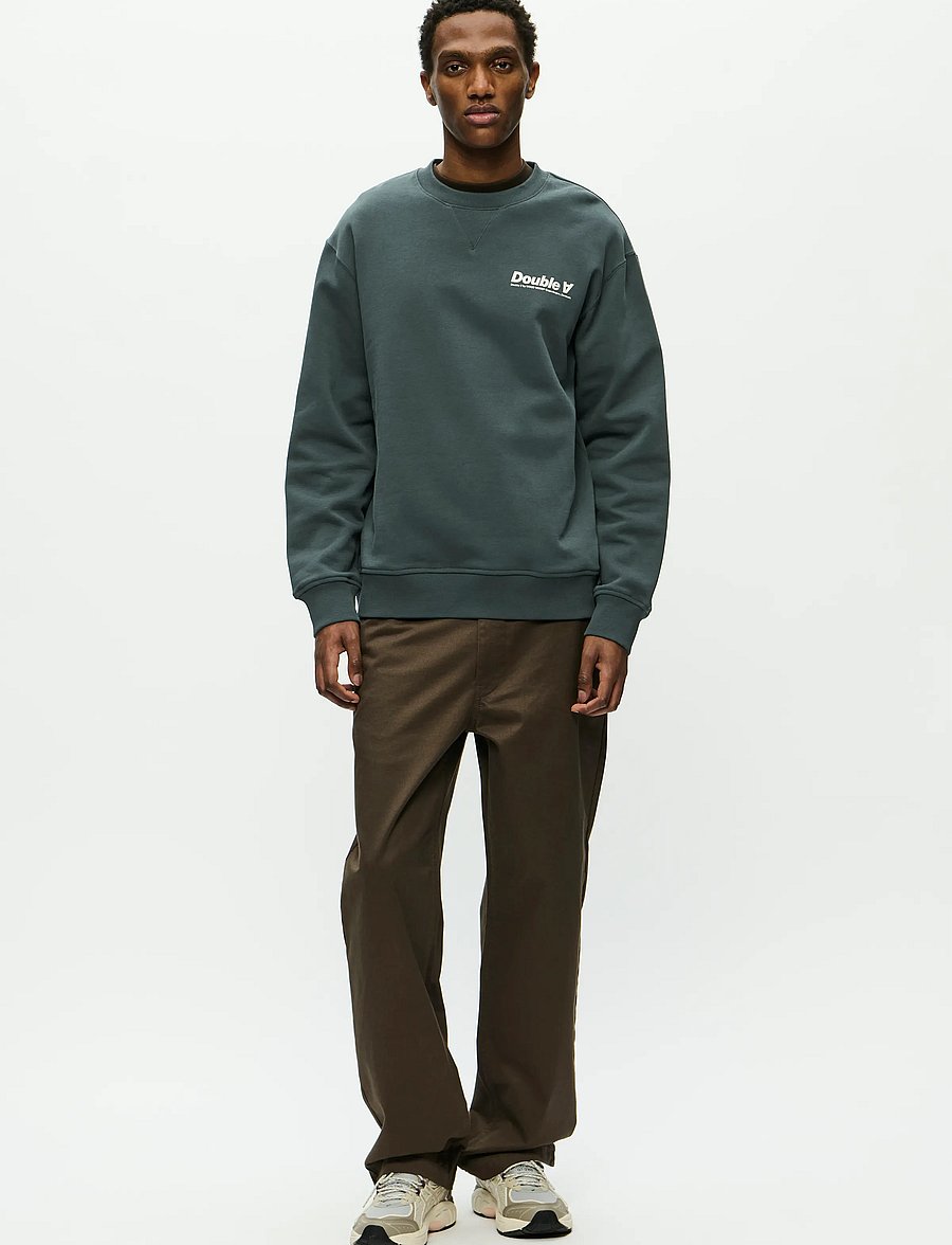 WOOD WOOD - WWJames crew neck AAneue 25219 - dressipluusid - green gables - 2