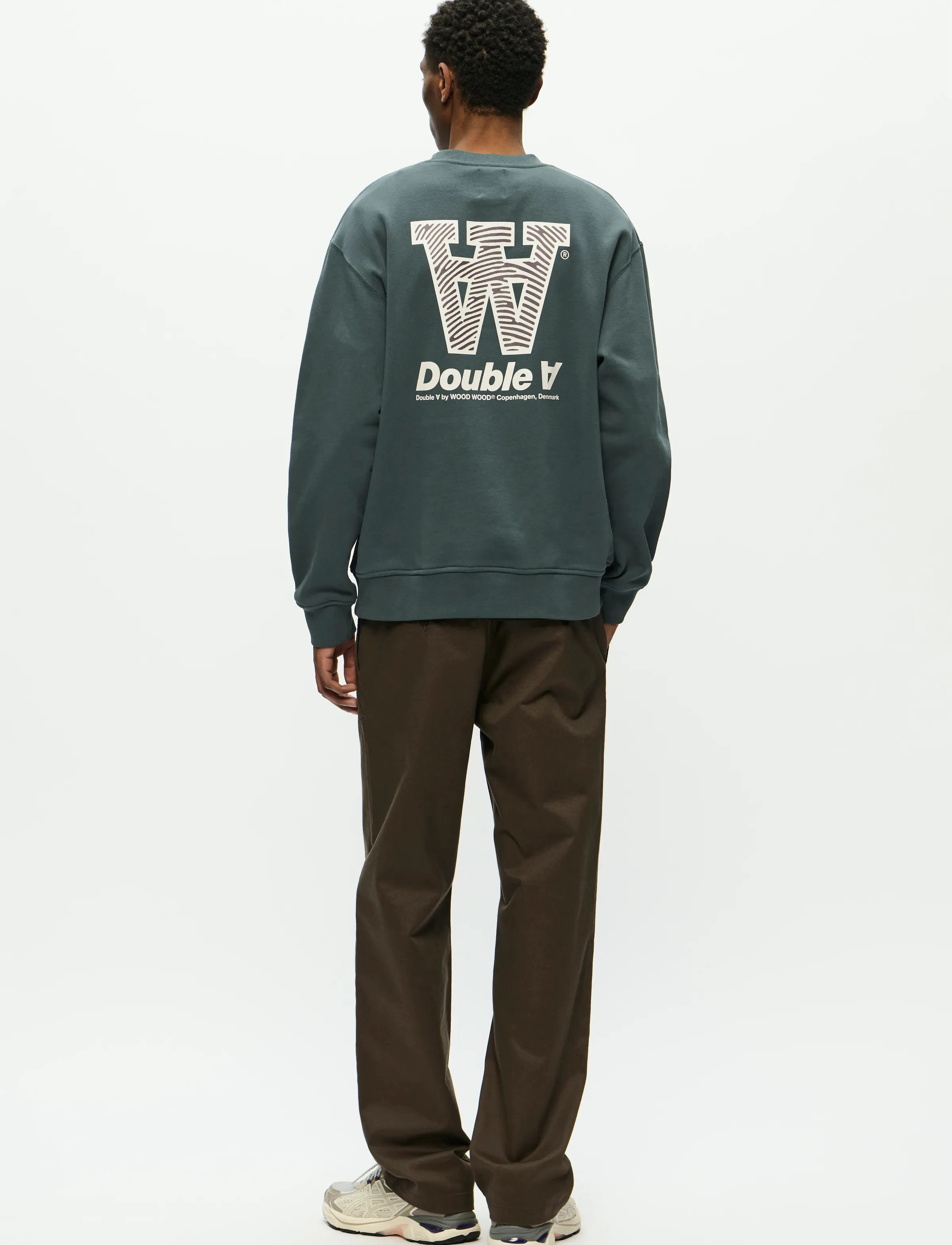 WOOD WOOD - WWJames crew neck AAneue 25219 - pirkt pēc stila - green gables - 3