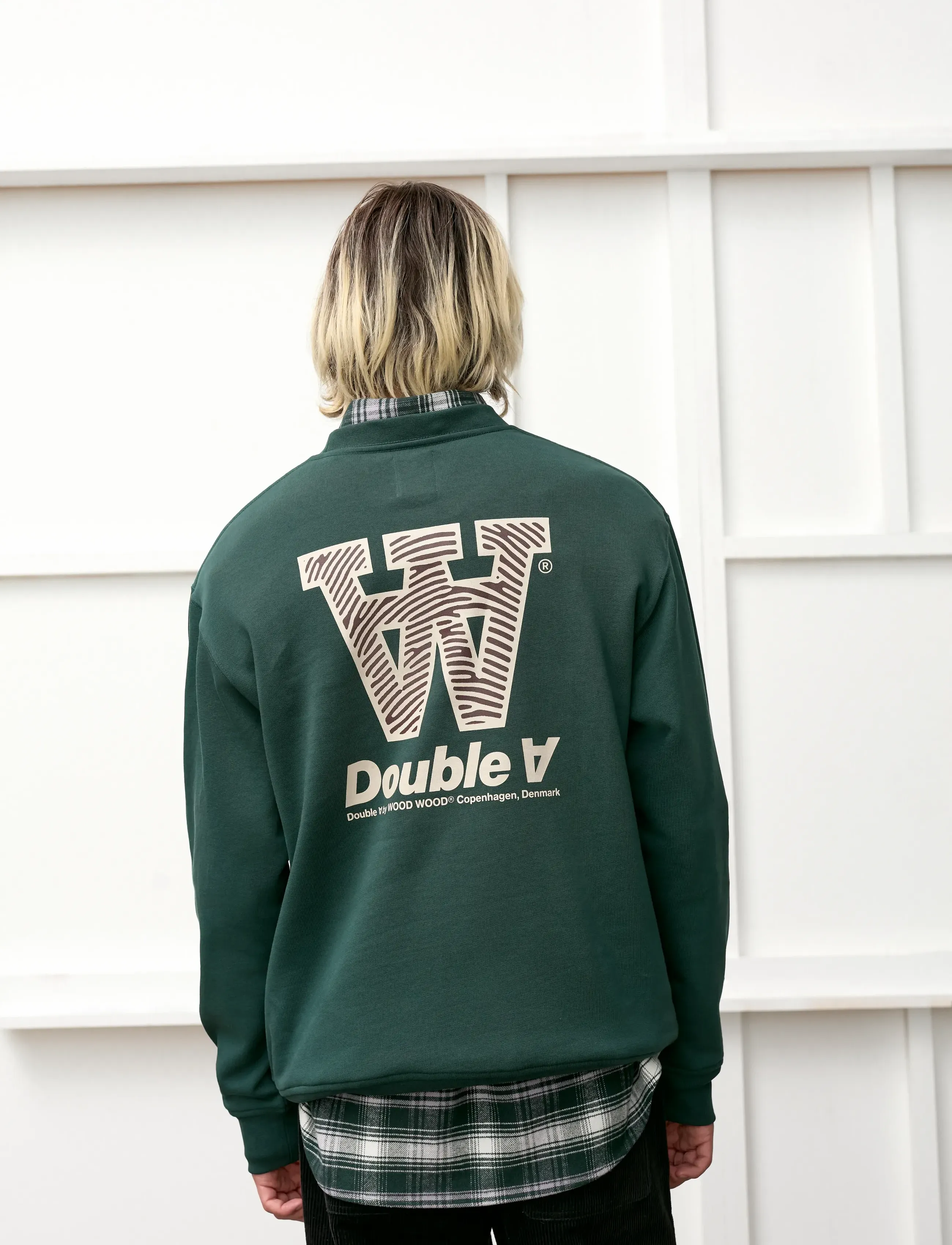 WOOD WOOD Wwjames Crew Neck Aaneue 25219 sweatshirts herr – bild 6