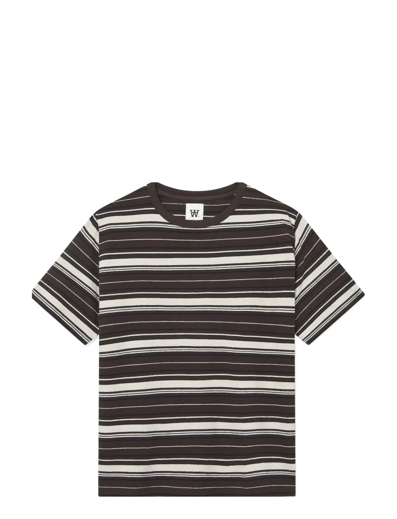 WOOD WOOD WWEaston tee 25218 - T-Shirts - DELICIOSO STRIPE / khaki/green