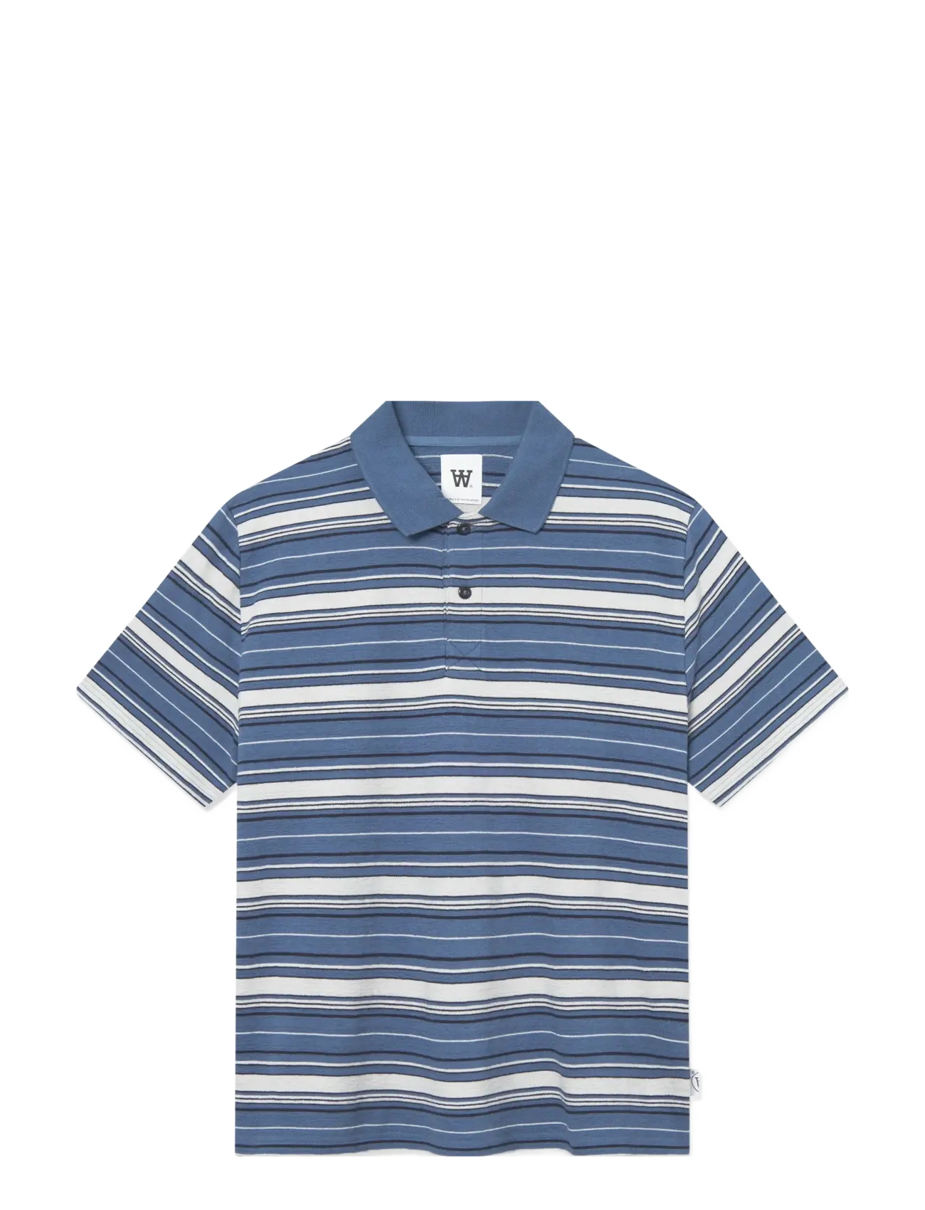 WOOD WOOD WWColton polo 25218 - Kortærmede poloer - BLUEFIN STRIPE / blue