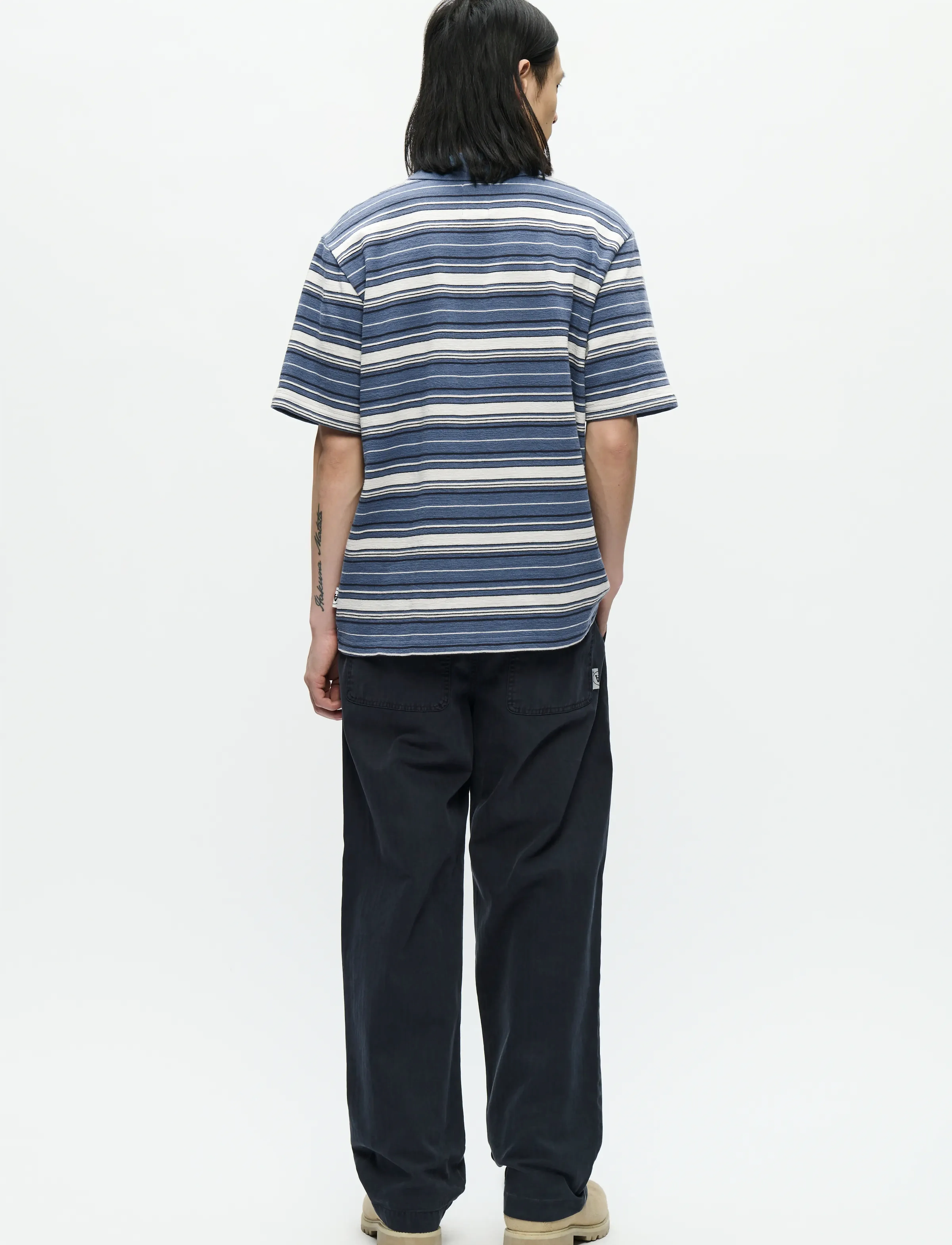 WOOD WOOD - WWColton polo 25218 - kortærmede poloer - bluefin stripe - 3