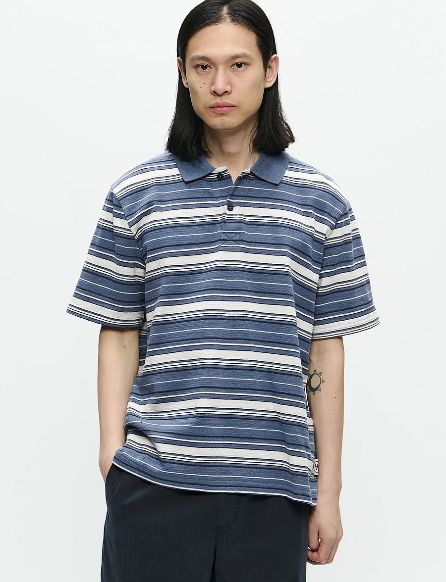 WOOD WOOD - WWColton polo 25218 - kurzärmelig - bluefin stripe - 4