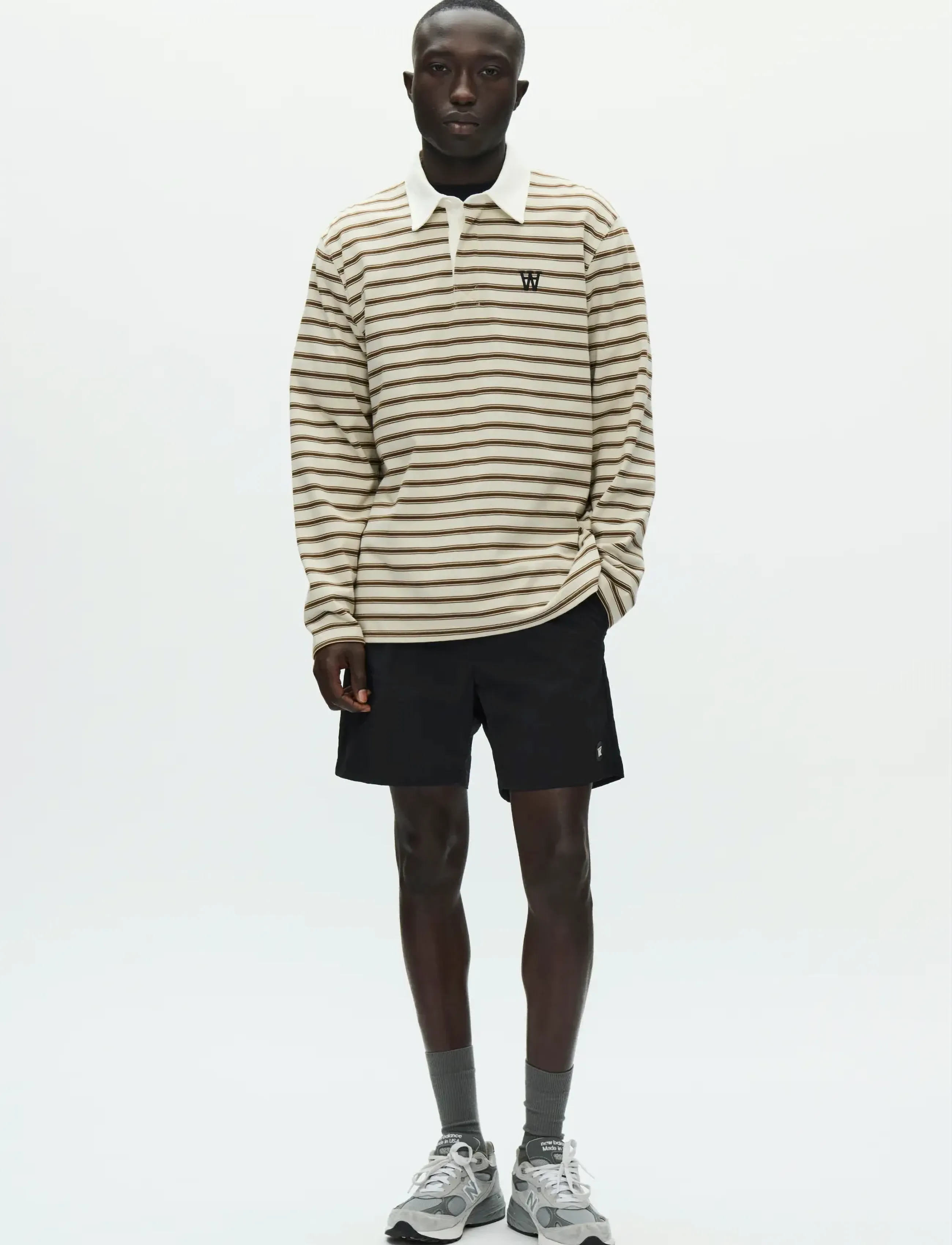 WOOD WOOD - WWLandon polo 25215 - långärmade pikéer - desert palm stripe - 3