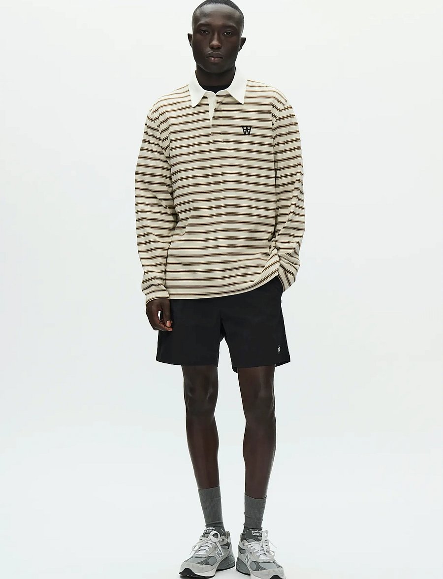WOOD WOOD - WWLandon polo 25215 - langærmede poloer - desert palm stripe - 3