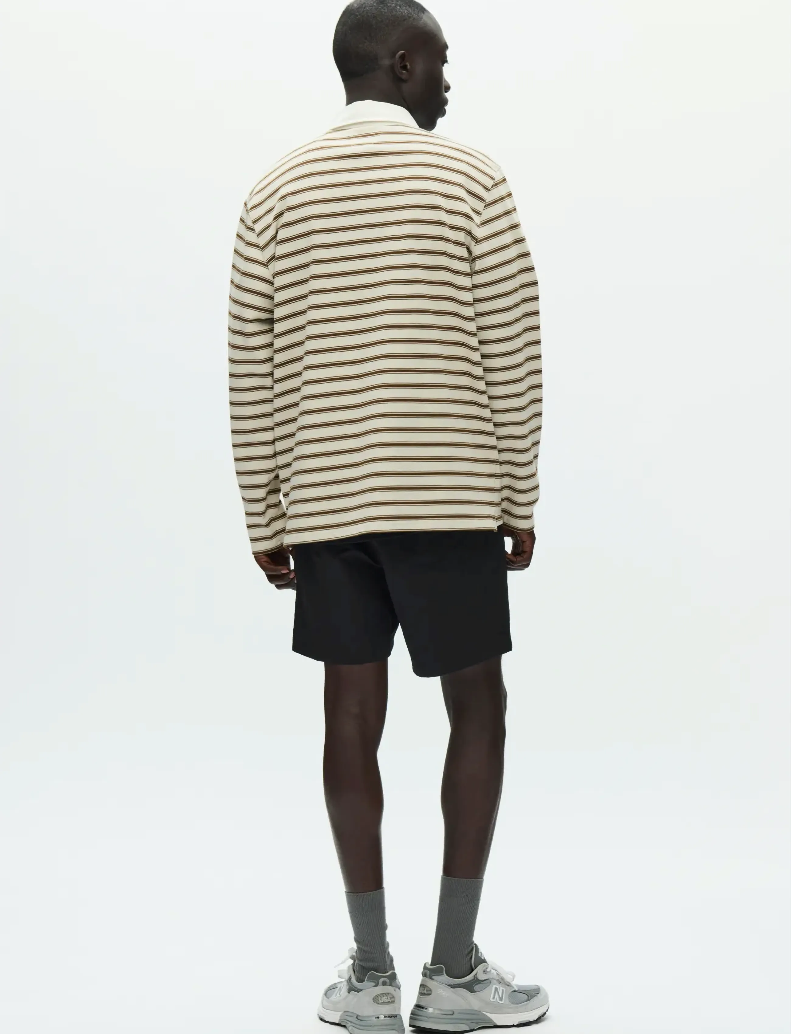 WOOD WOOD - WWLandon polo 25215 - långärmade pikéer - desert palm stripe - 4