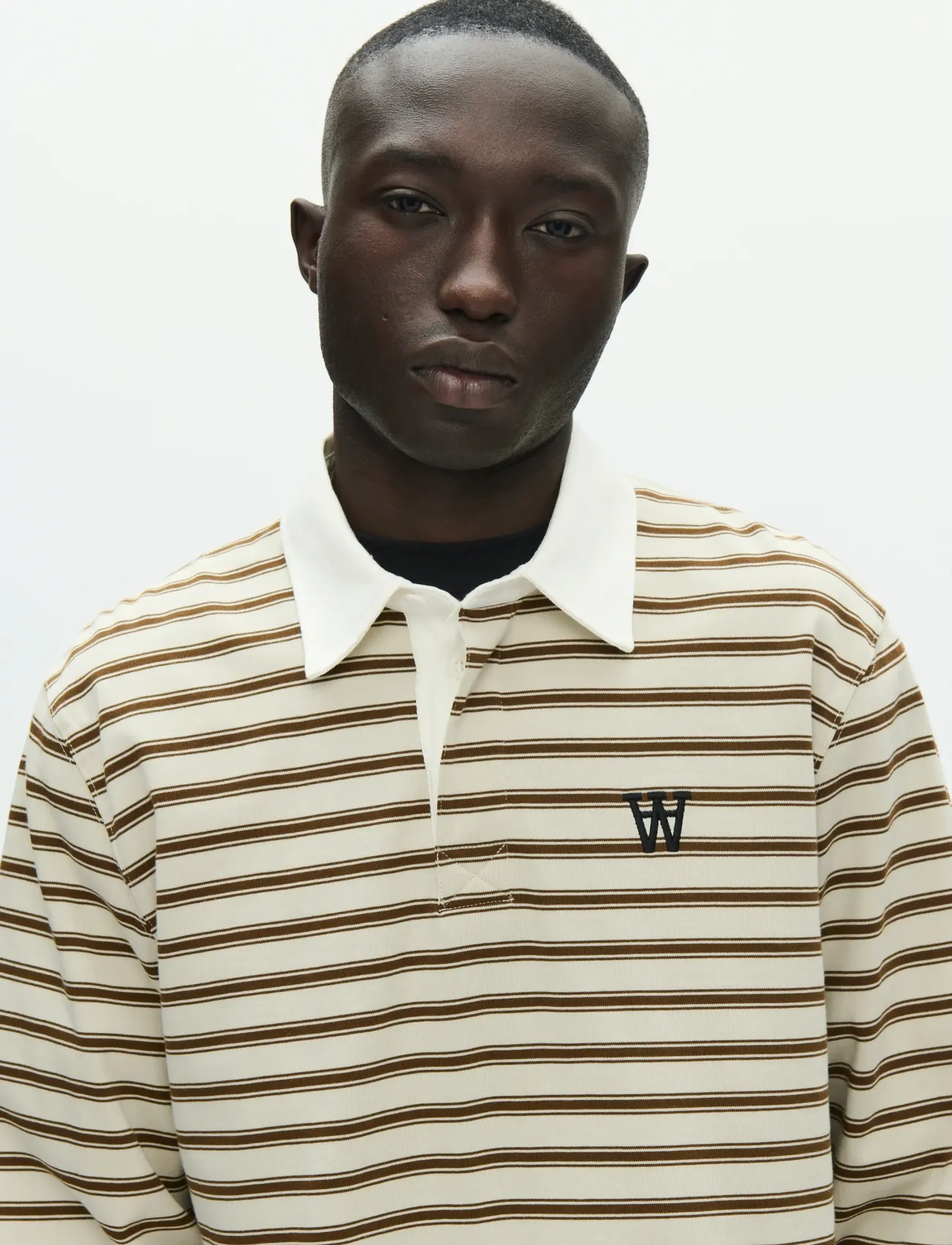 WOOD WOOD - WWLandon polo 25215 - långärmade pikéer - desert palm stripe - 5