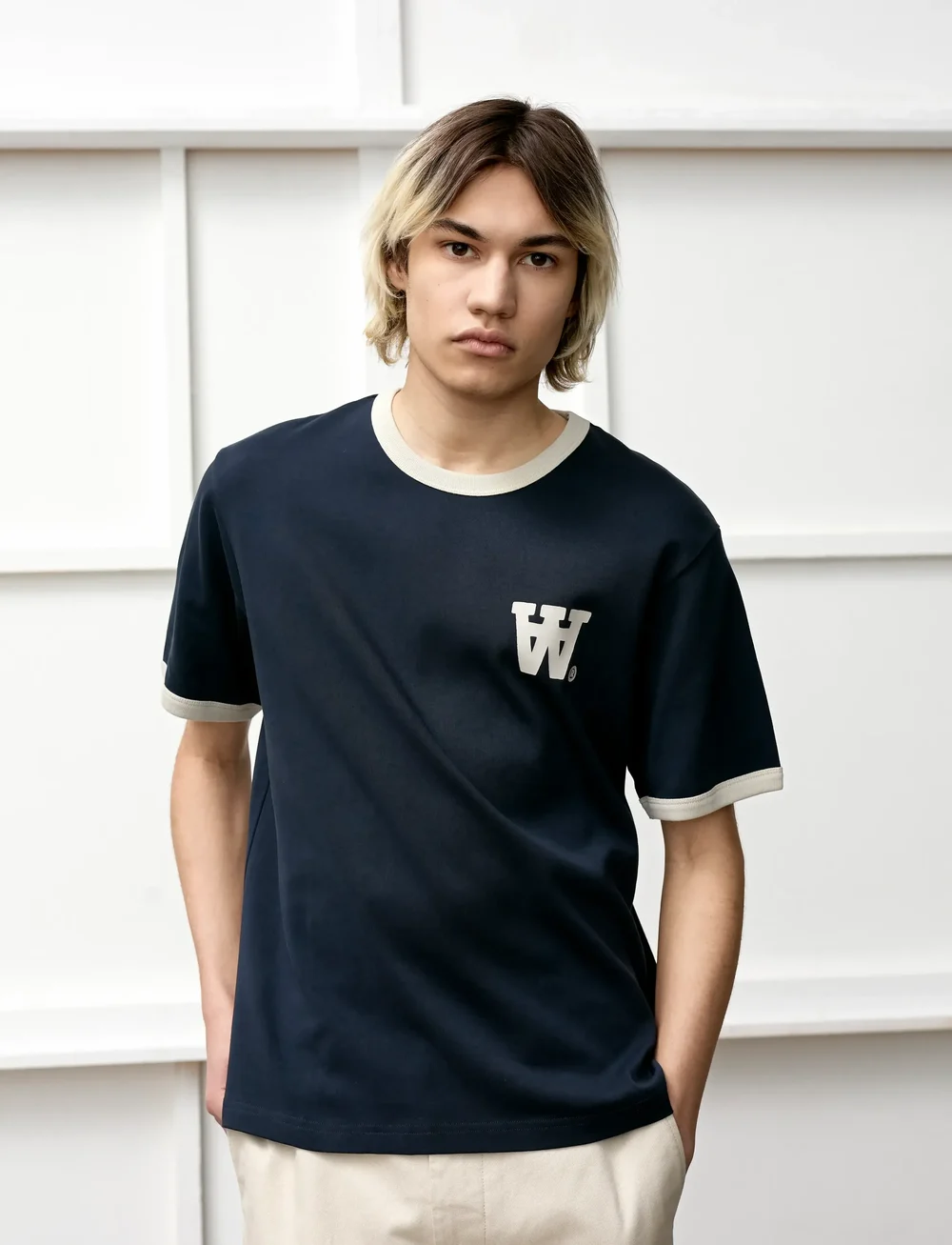 WOOD WOOD - WWParker tee 25214 - kortärmade t-shirts - salute - 0