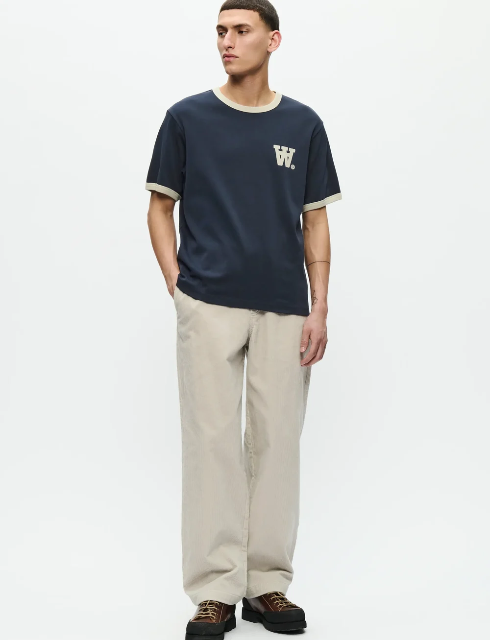 WOOD WOOD - WWParker tee 25214 - kortärmade t-shirts - salute - 2