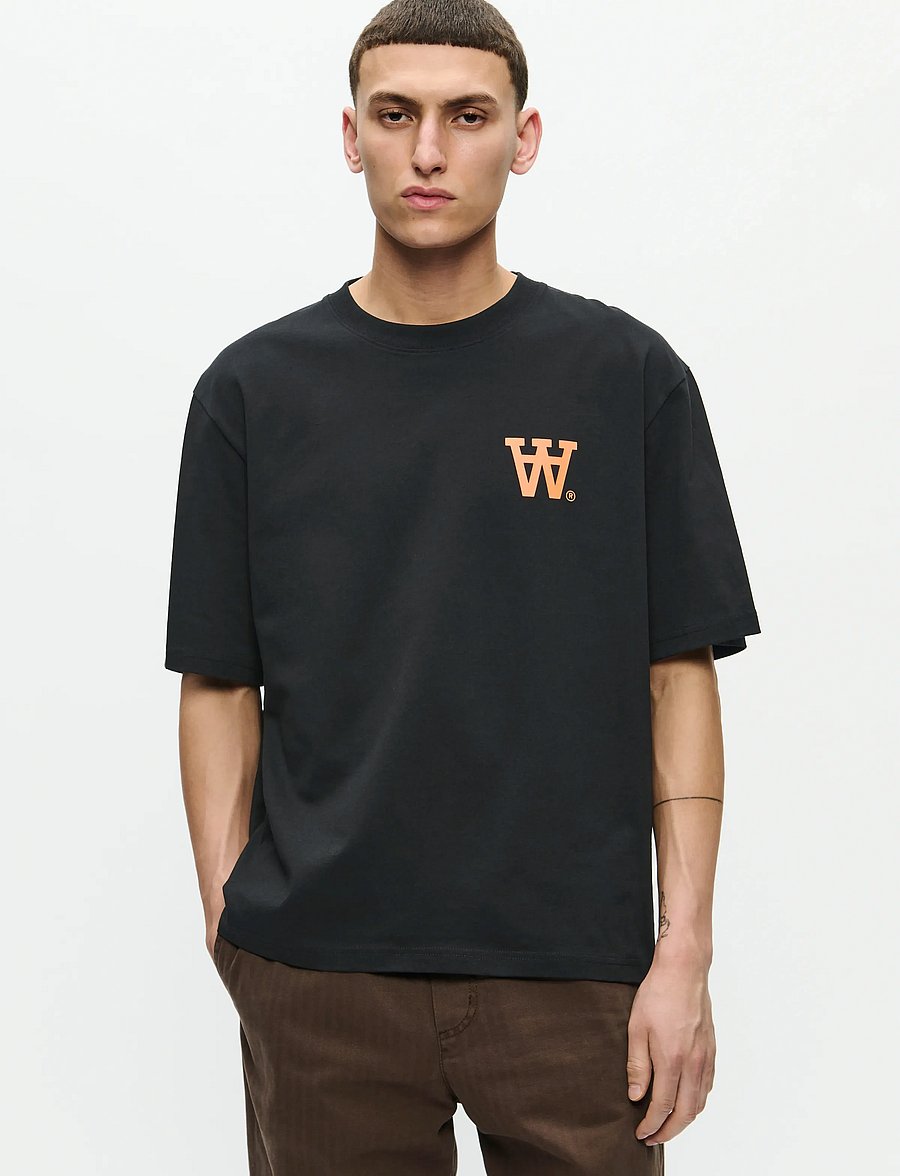 WOOD WOOD - WWLiam tee AAchest 25220 - lühikeste varrukatega t-särgid - black - 0