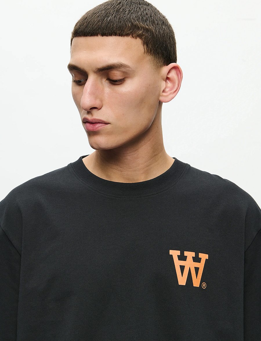 WOOD WOOD - WWLiam tee AAchest 25220 - lühikeste varrukatega t-särgid - black - 4
