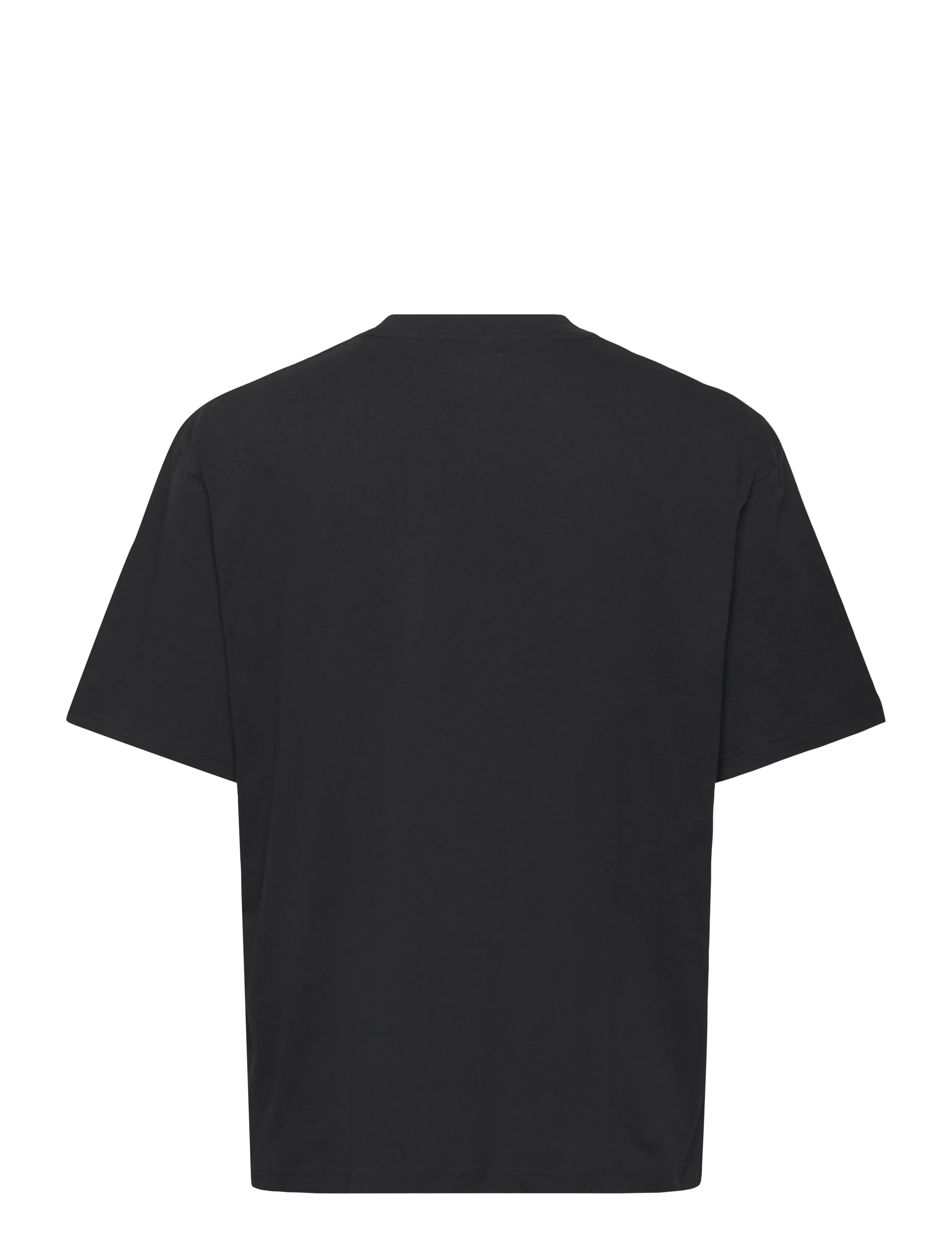 WOOD WOOD - WWLiam tee AAchest 25220 - kortærmede t-shirts - black with white - 2