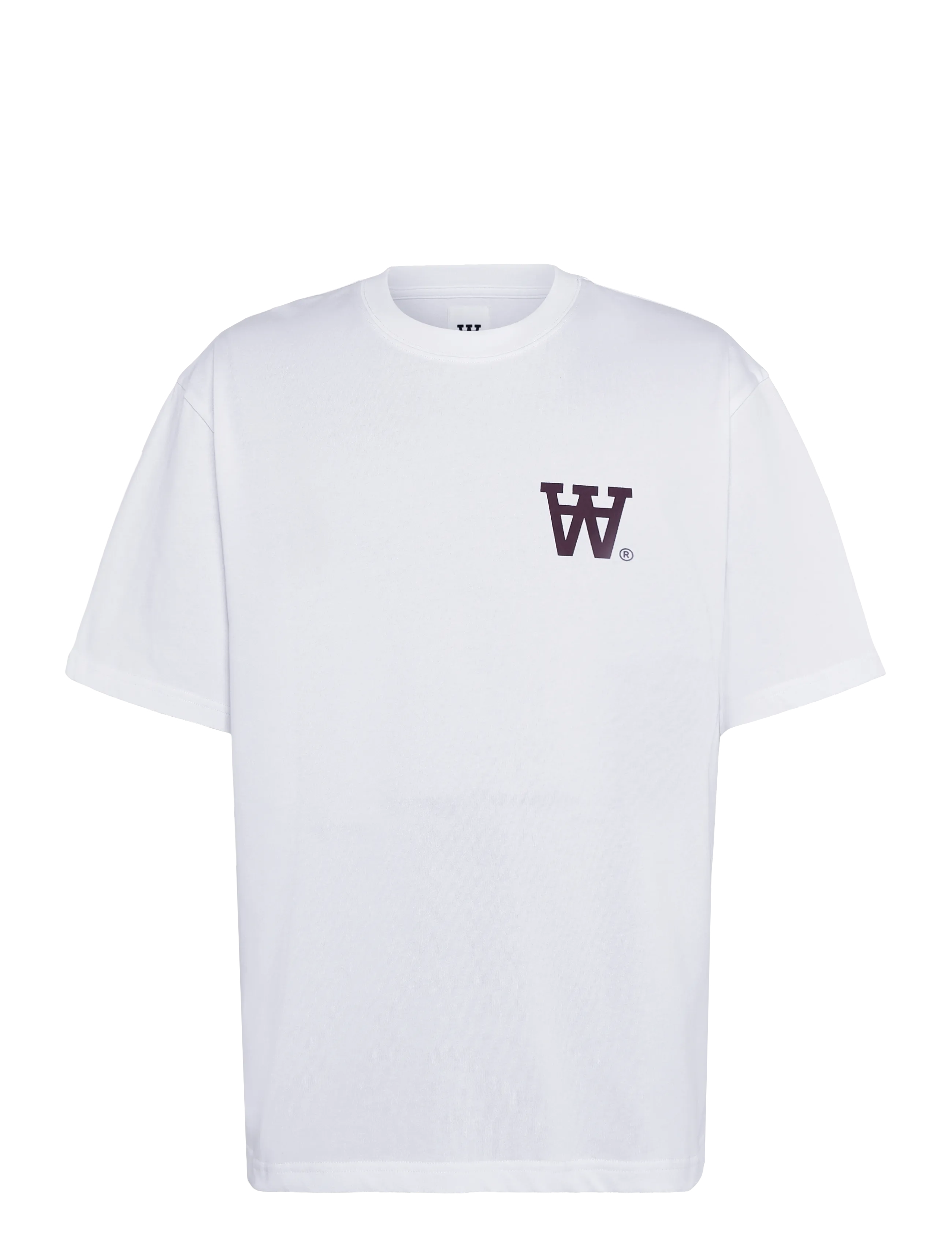 WOOD WOOD - WWLiam tee AAchest 25220 - short-sleeved t-shirts - bright white dc - 1