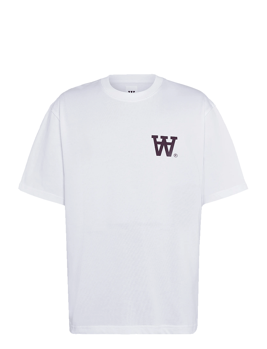 WOOD WOOD - WWLiam tee AAchest 25220 - short-sleeved t-shirts - bright white dc - 1