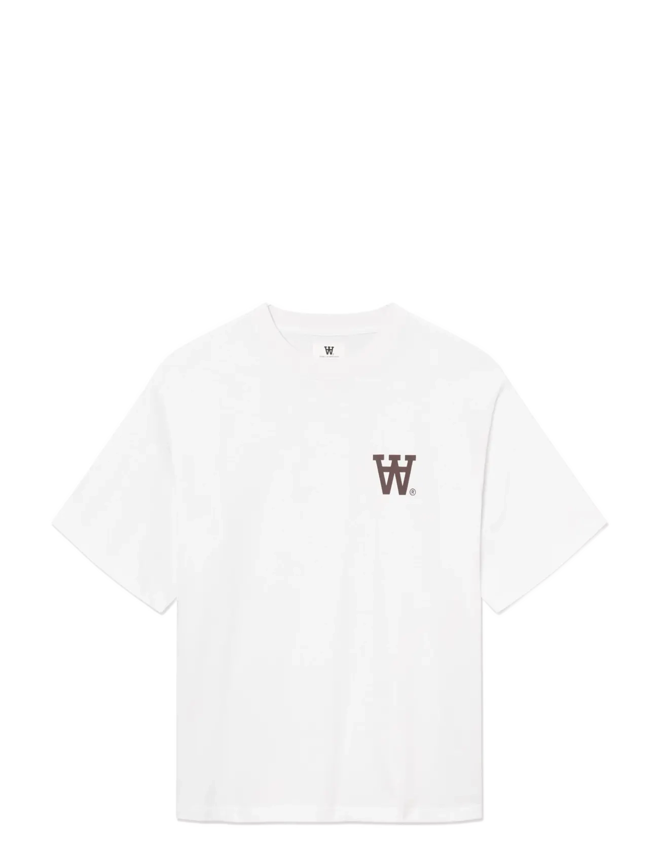WOOD WOOD - WWLiam tee AAchest 25220 - kortærmede t-shirts - bright white dc - 1