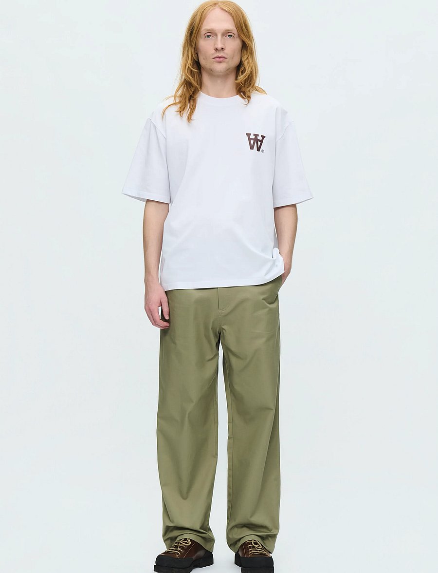 WOOD WOOD - WWLiam tee AAchest 25220 - short-sleeved t-shirts - bright white dc - 3