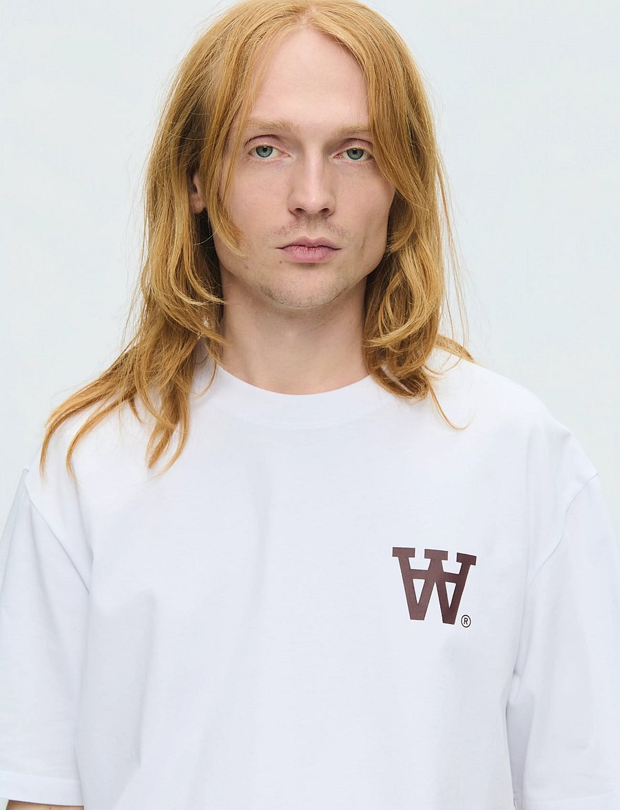 WOOD WOOD - WWLiam tee AAchest 25220 - short-sleeved t-shirts - bright white dc - 5