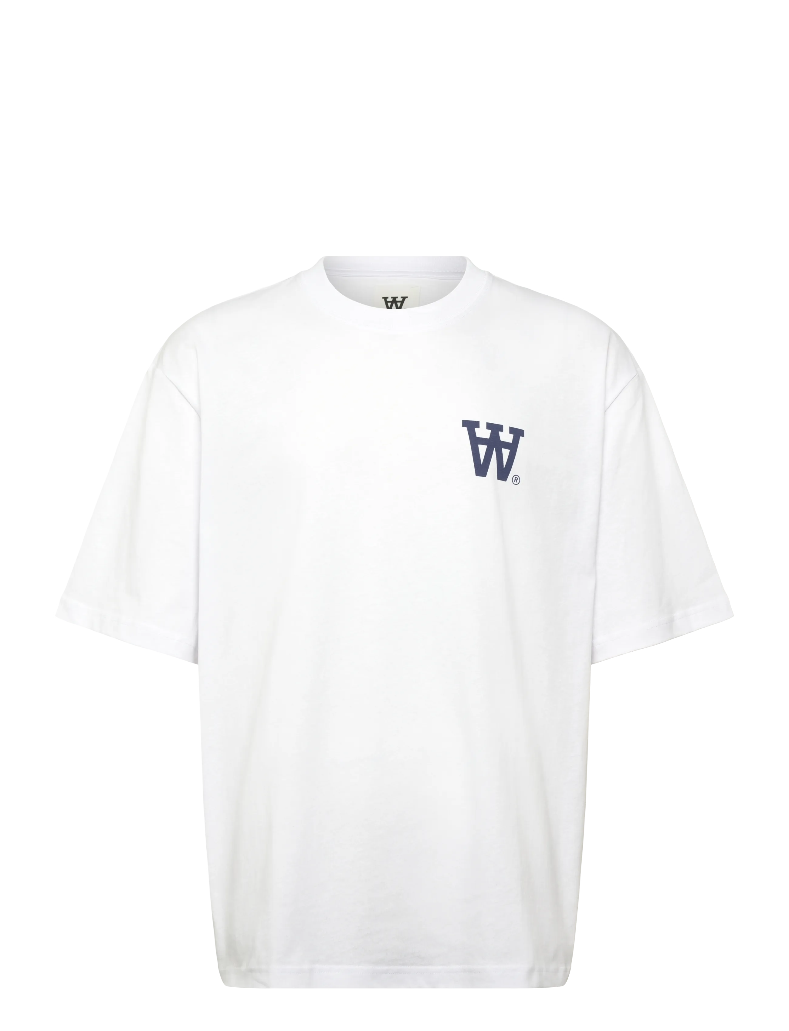 WOOD WOOD - WWLiam tee AAchest 25220 - short-sleeved t-shirts - bright white np - 1