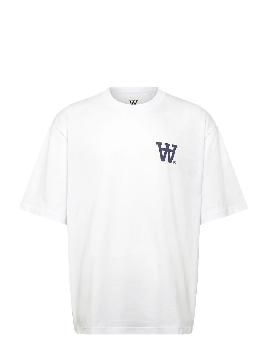 WOOD WOOD - WWLiam tee AAchest 25220 - kortärmade t-shirts - bright white np - 1