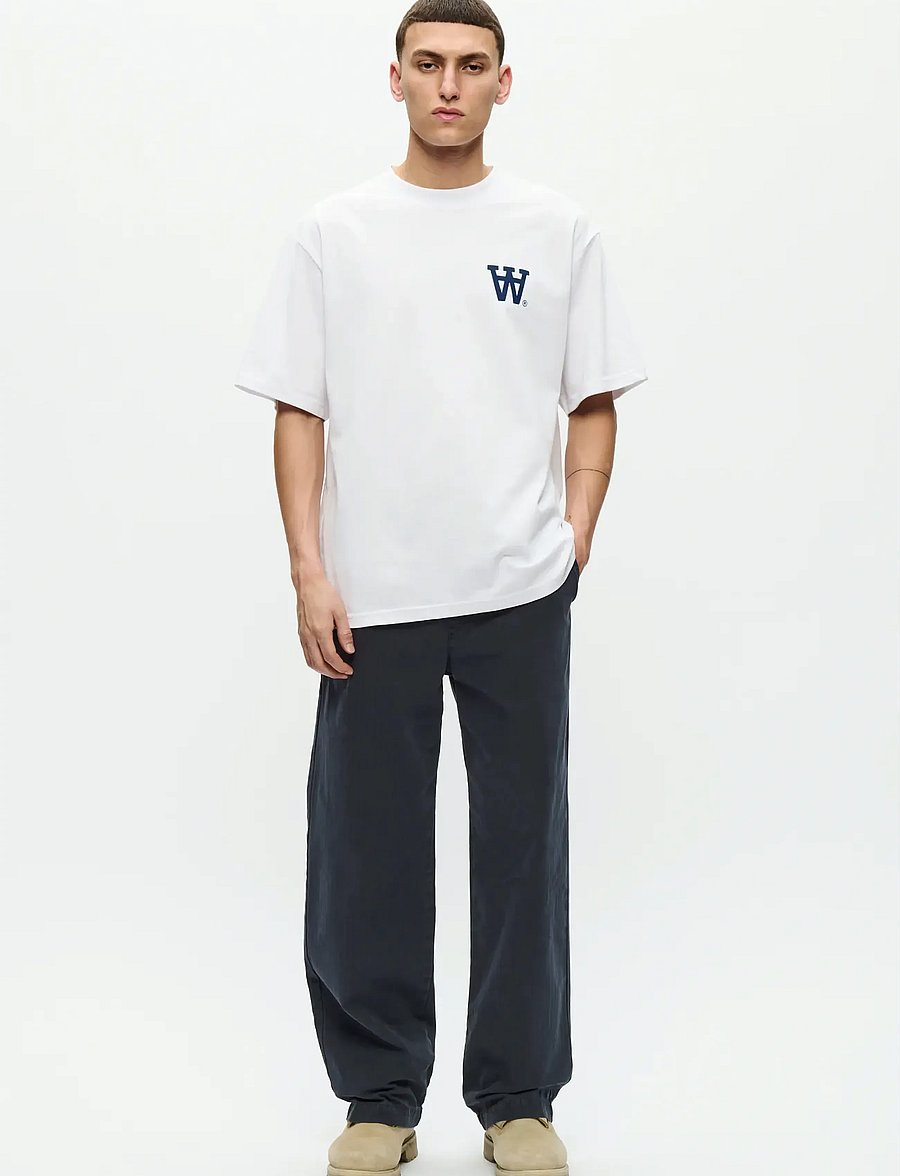 WOOD WOOD - WWLiam tee AAchest 25220 - kortärmade t-shirts - bright white np - 3